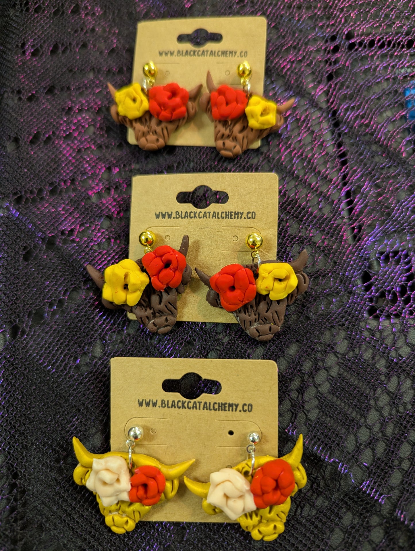 Highland Cow Earrings
