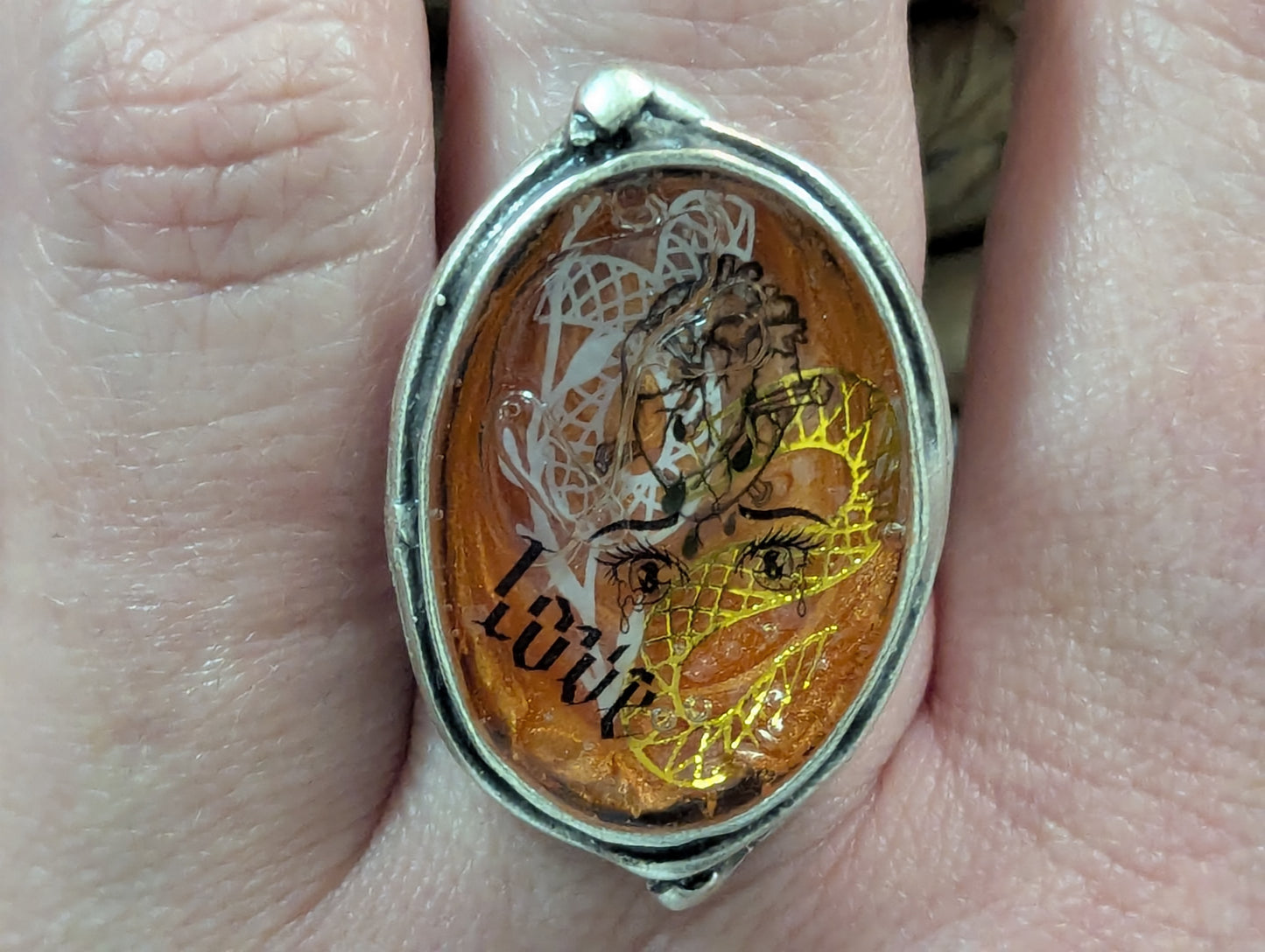 My spooky Valentine ring