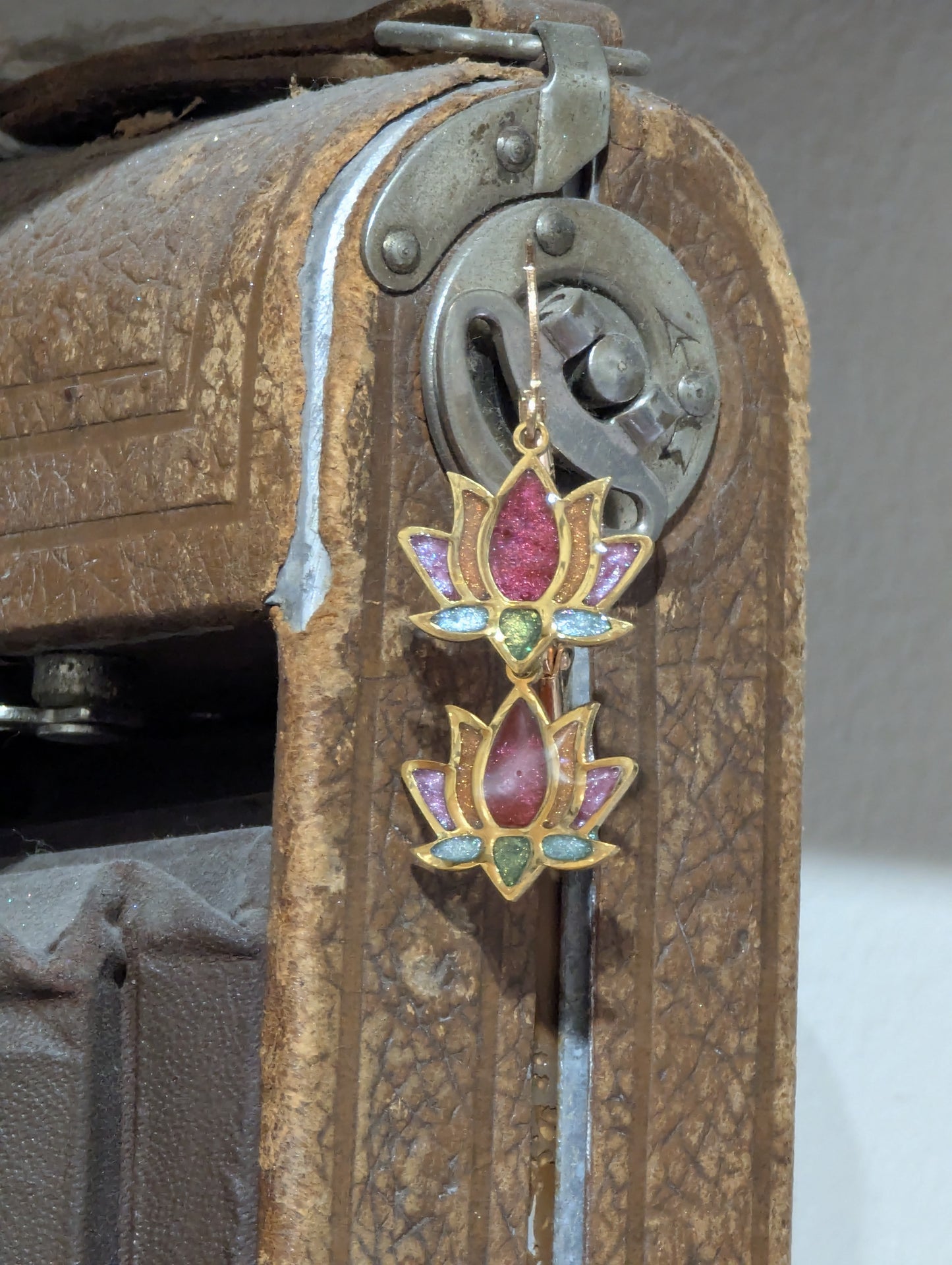 Lotus earrings