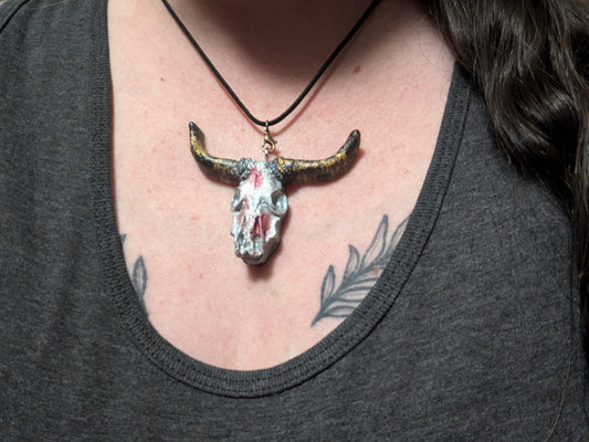 Buffalo Skull Necklace