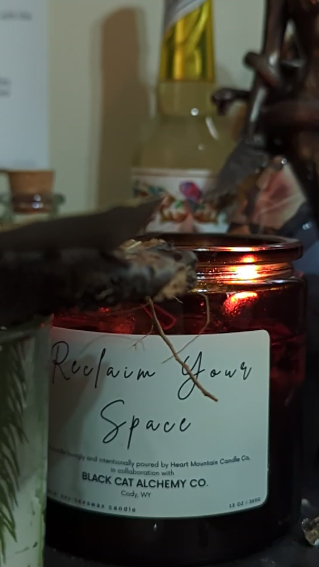Reclaim your space candle
