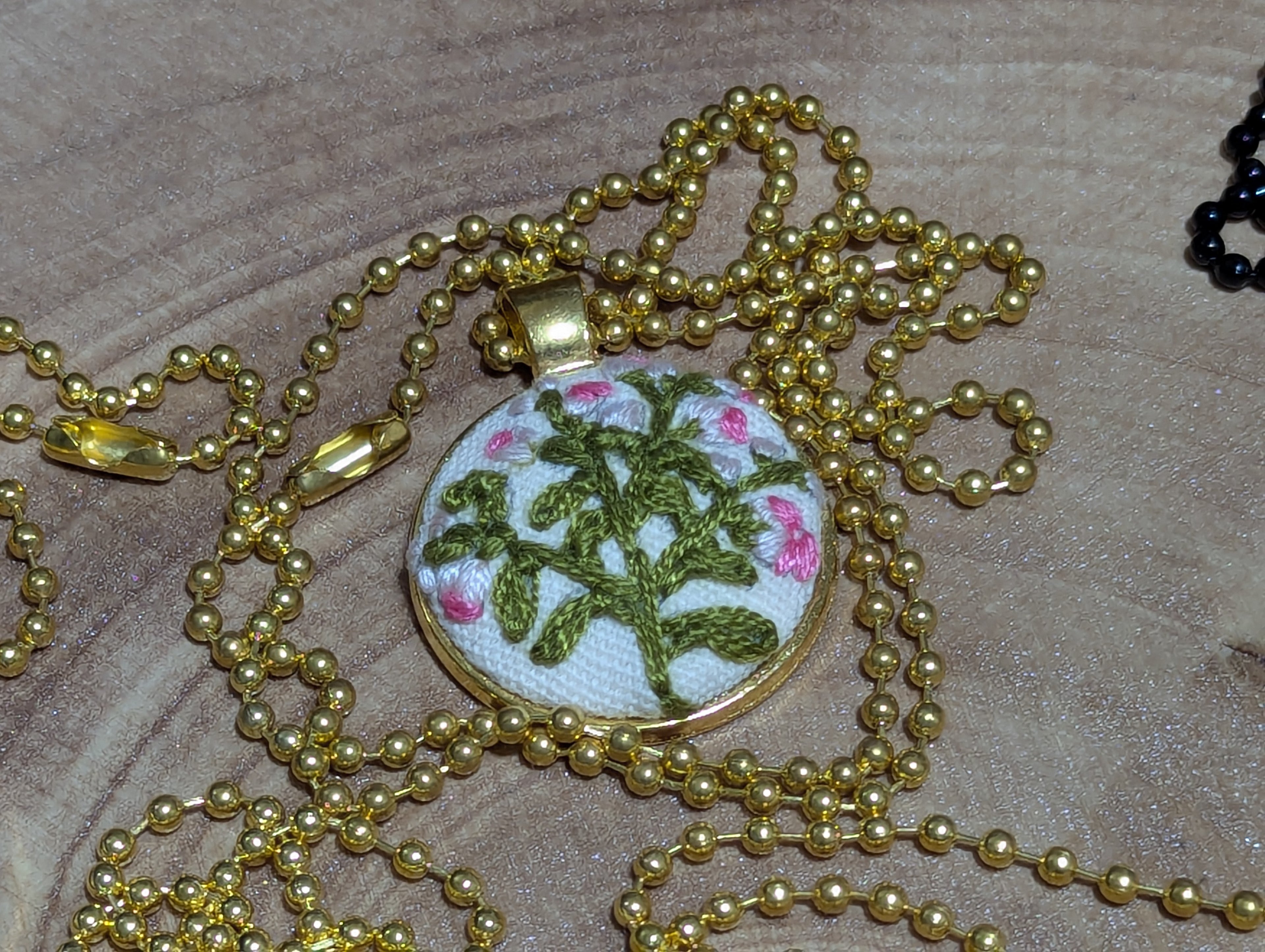 Embroidered Necklace