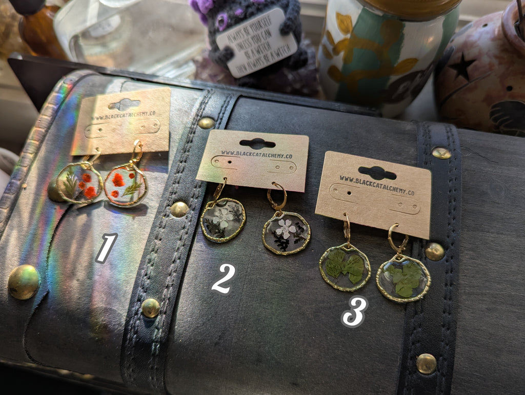 Fenced garden earrings