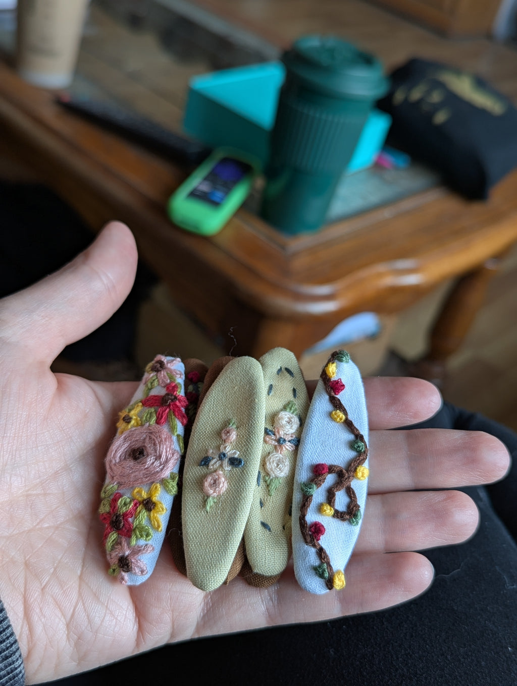 Embroidered Barrette