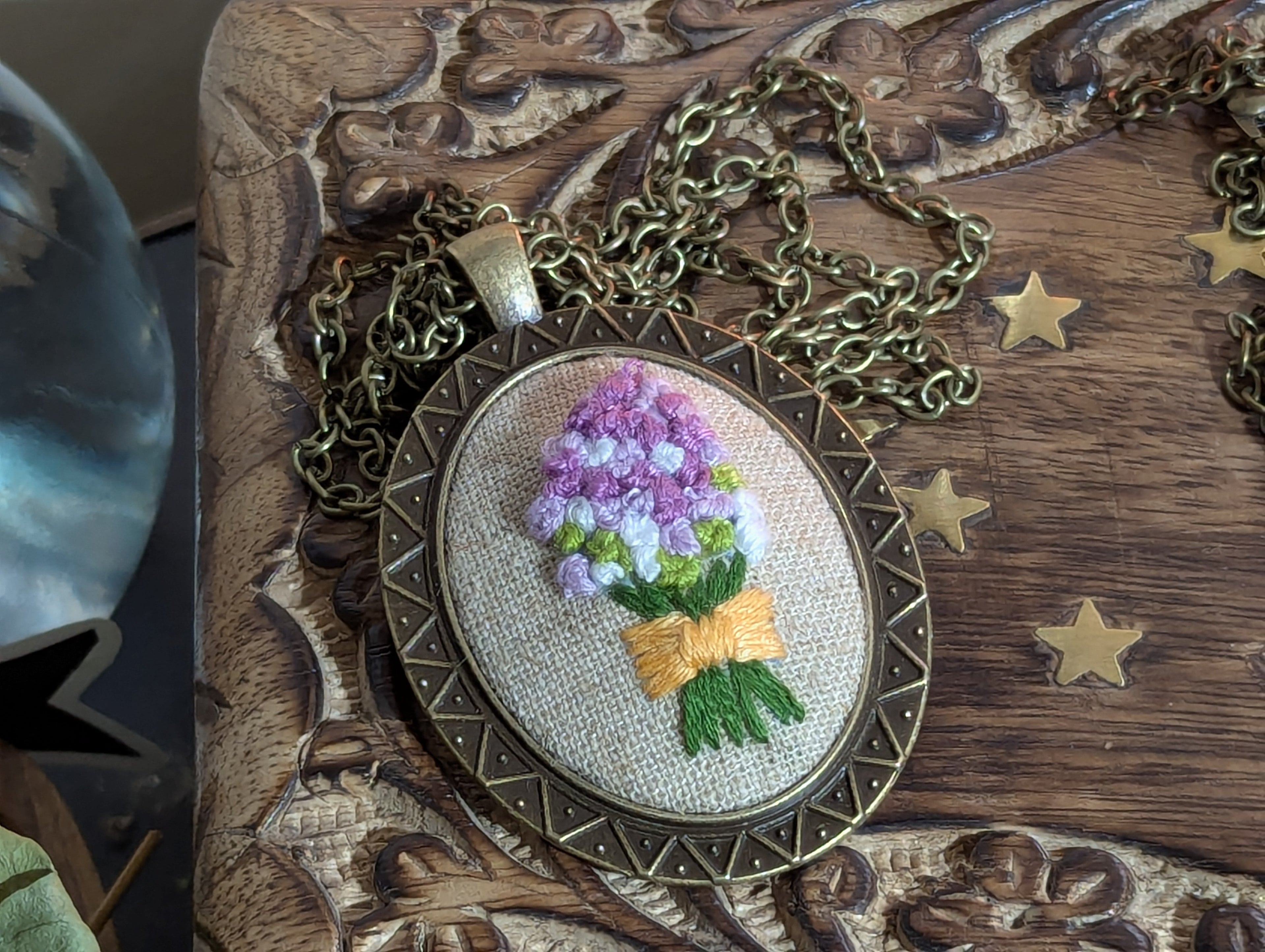 Embroidered Necklace