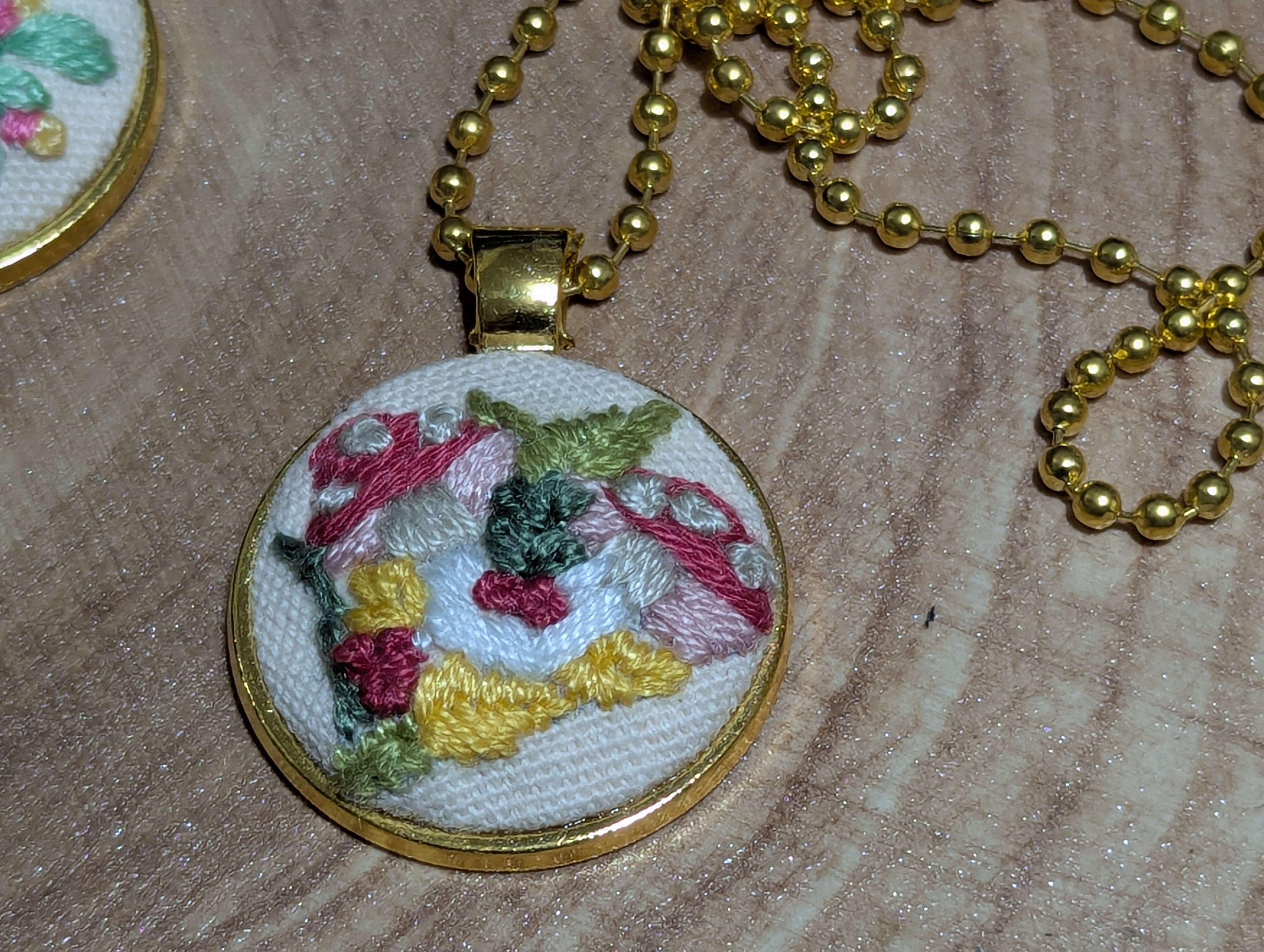 Embroidered Necklace