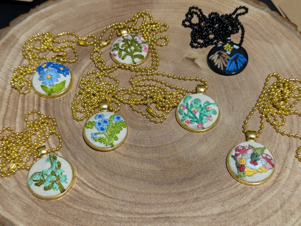 Embroidered Necklace