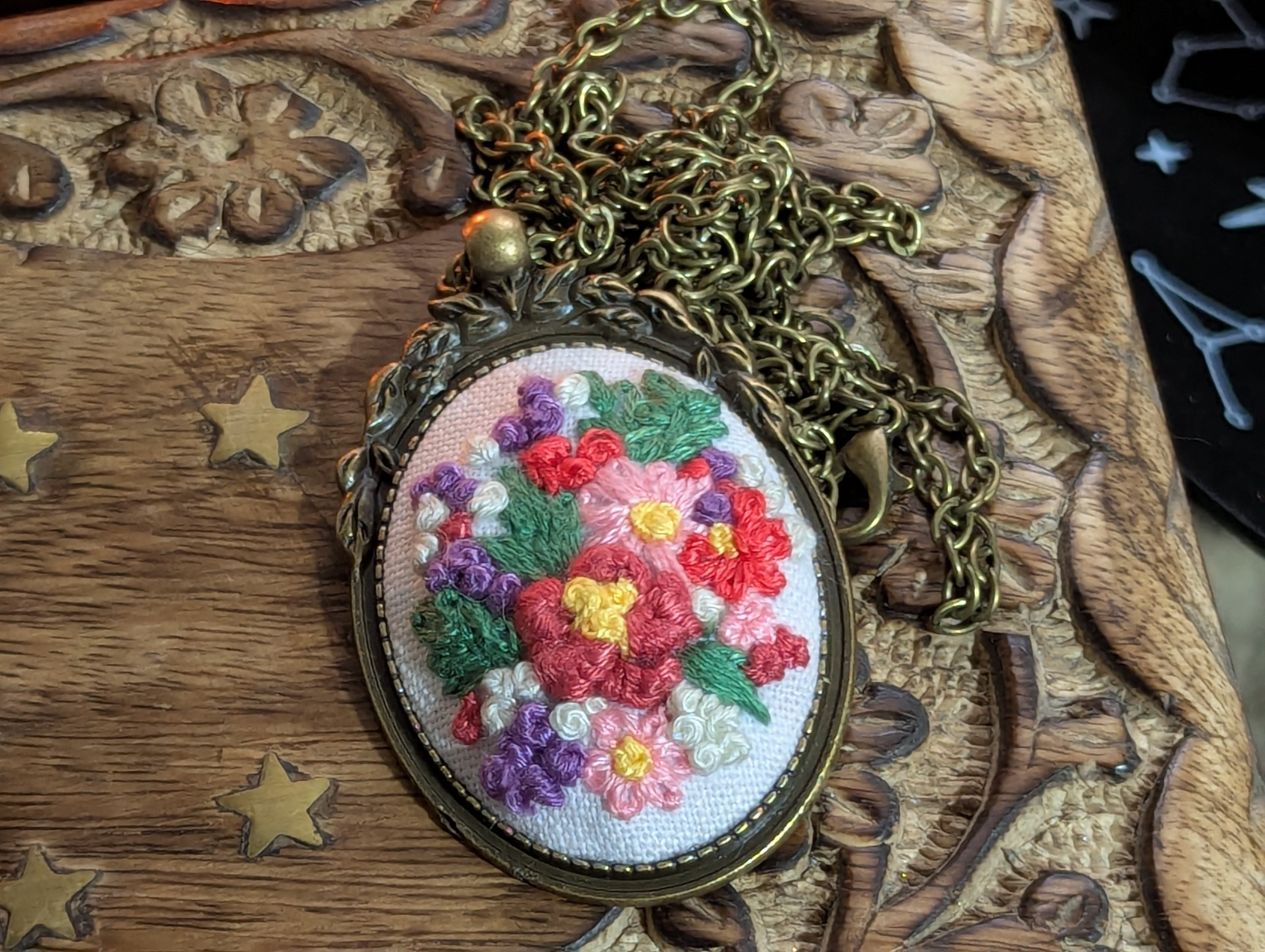 Embroidered Necklace