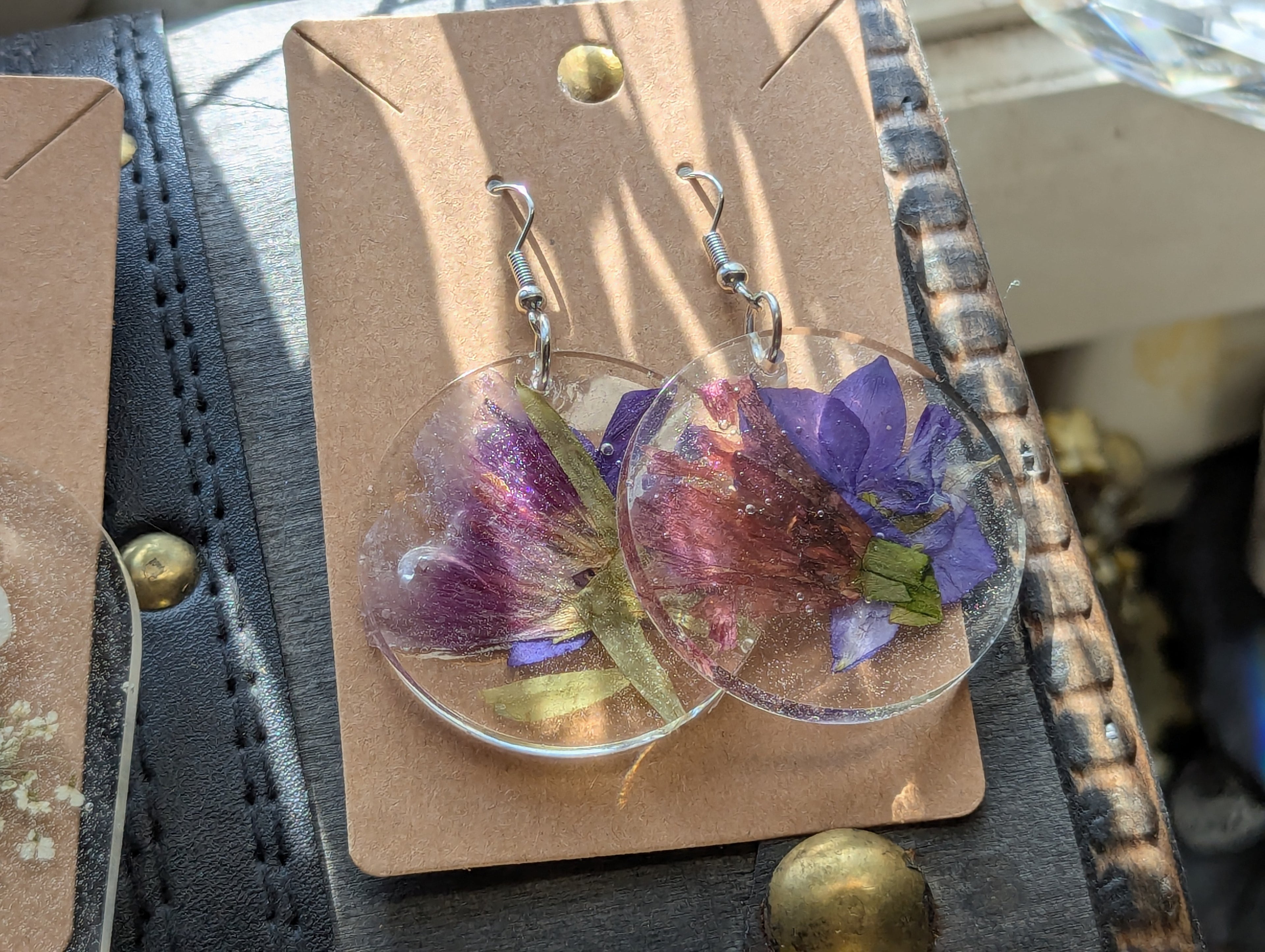 Flower earrings large