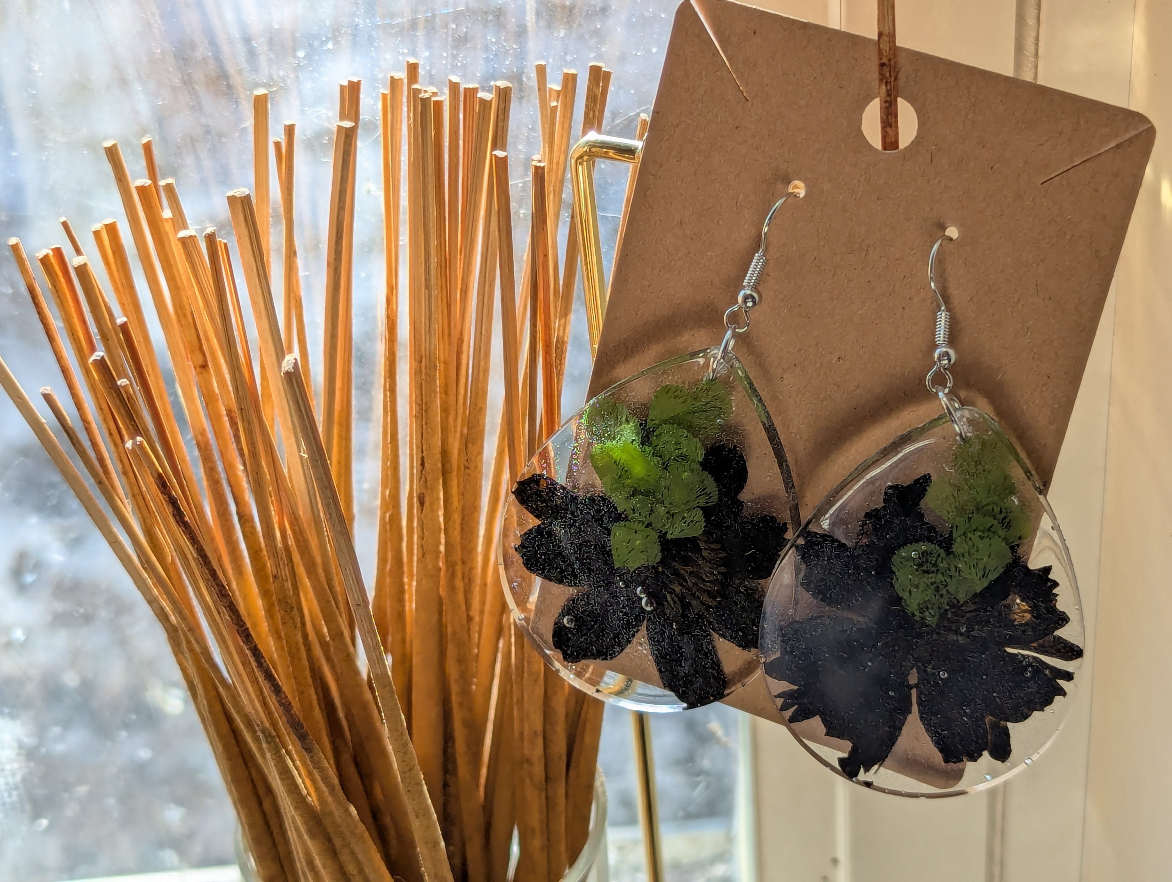 Flower earrings large