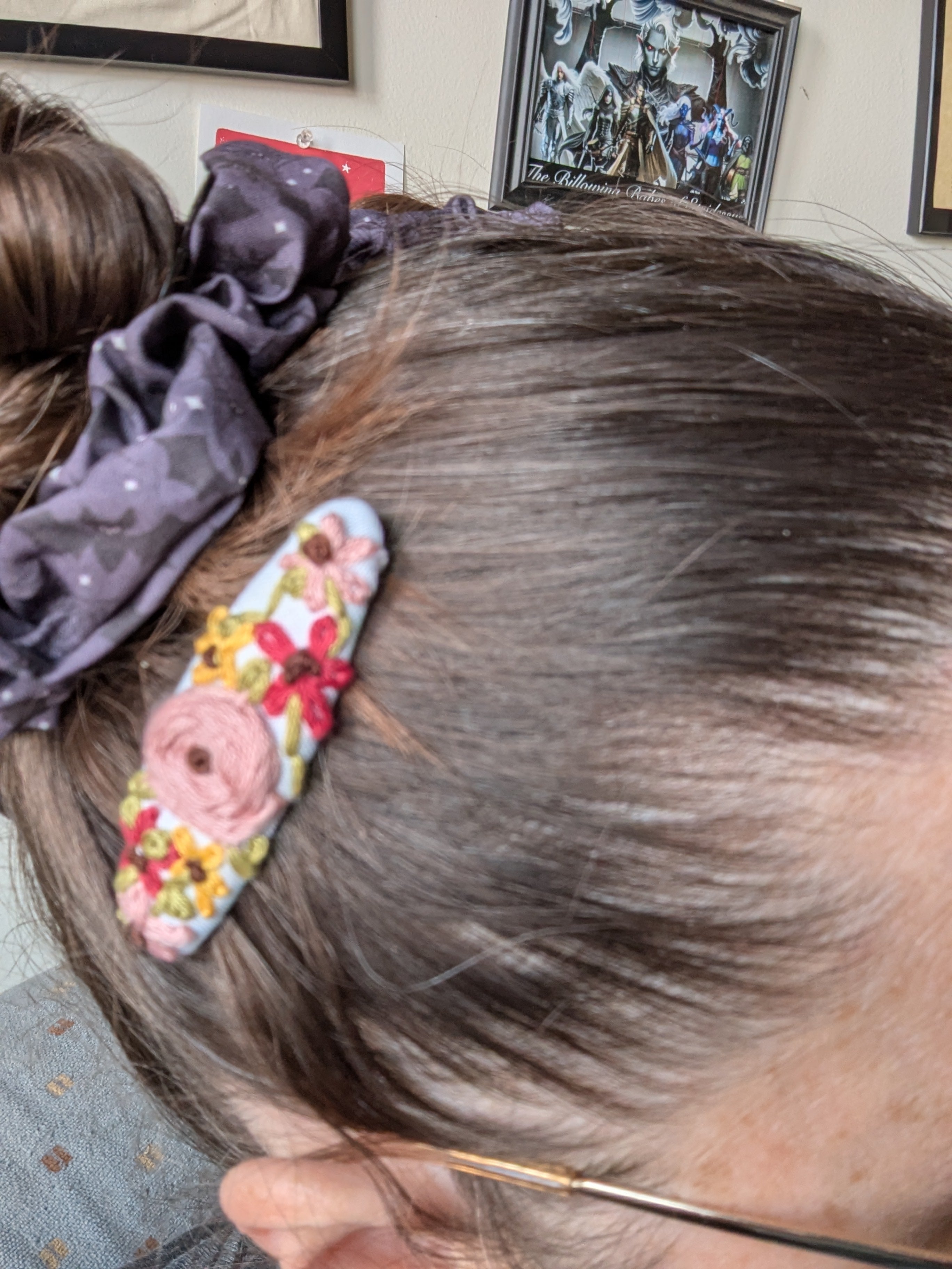 Embroidered Barrette