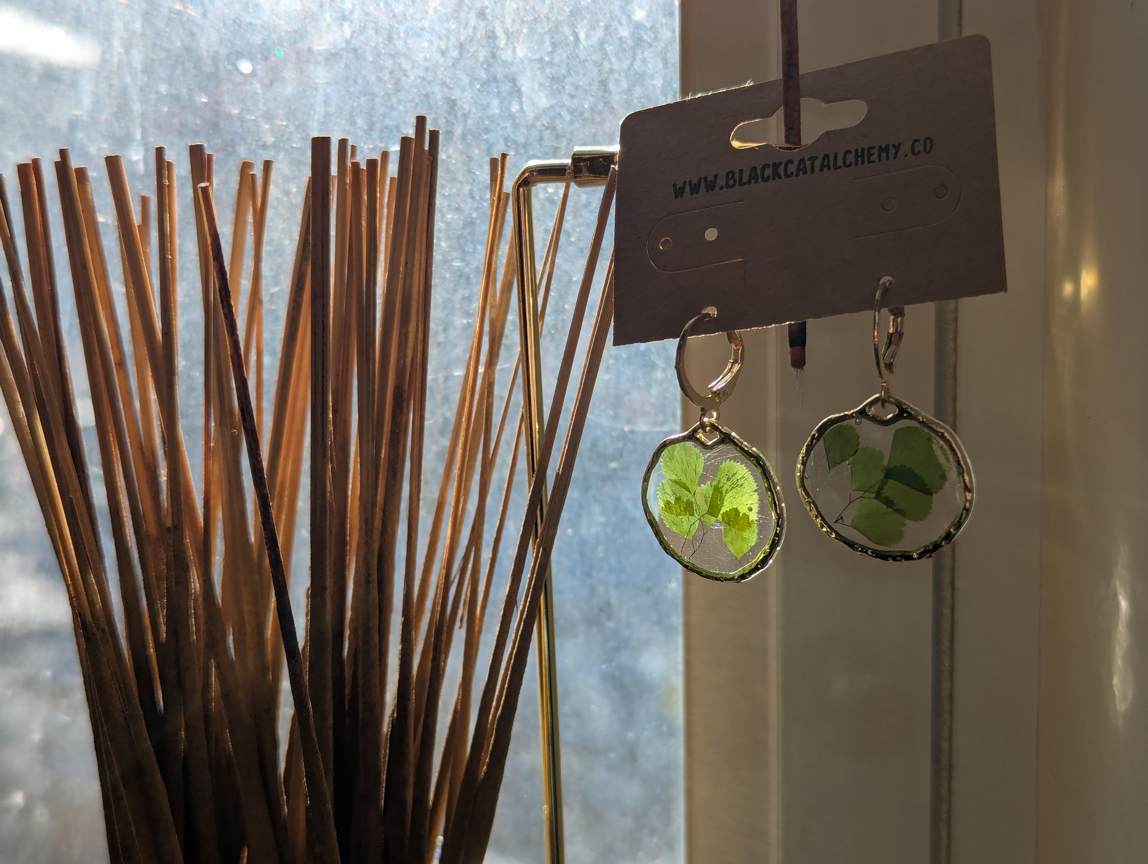 Fenced garden earrings