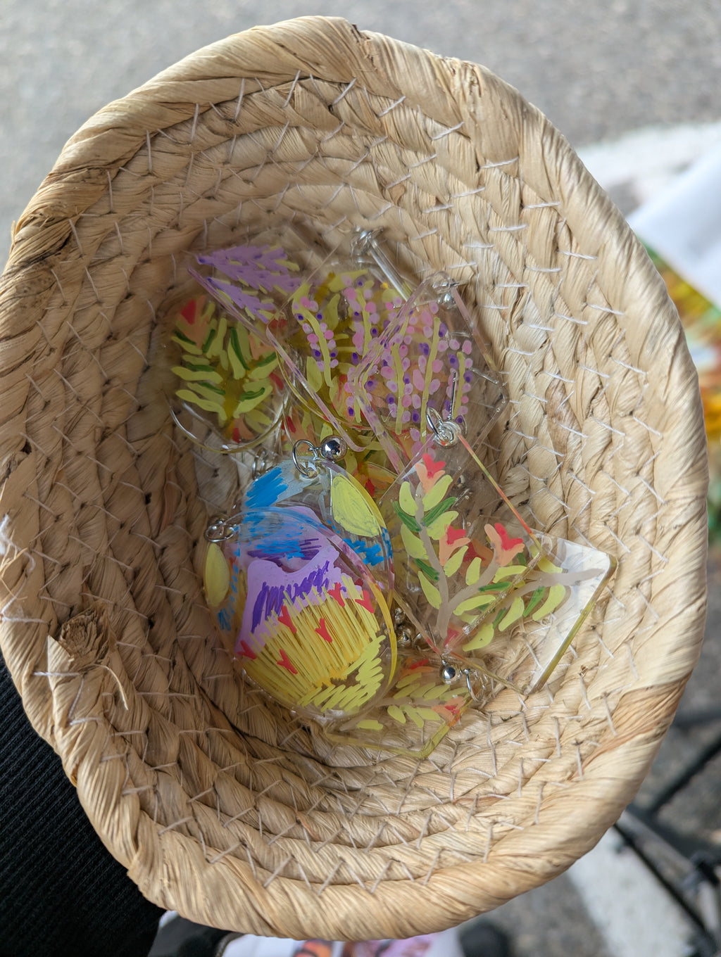 Hand-Drawn art earrings
