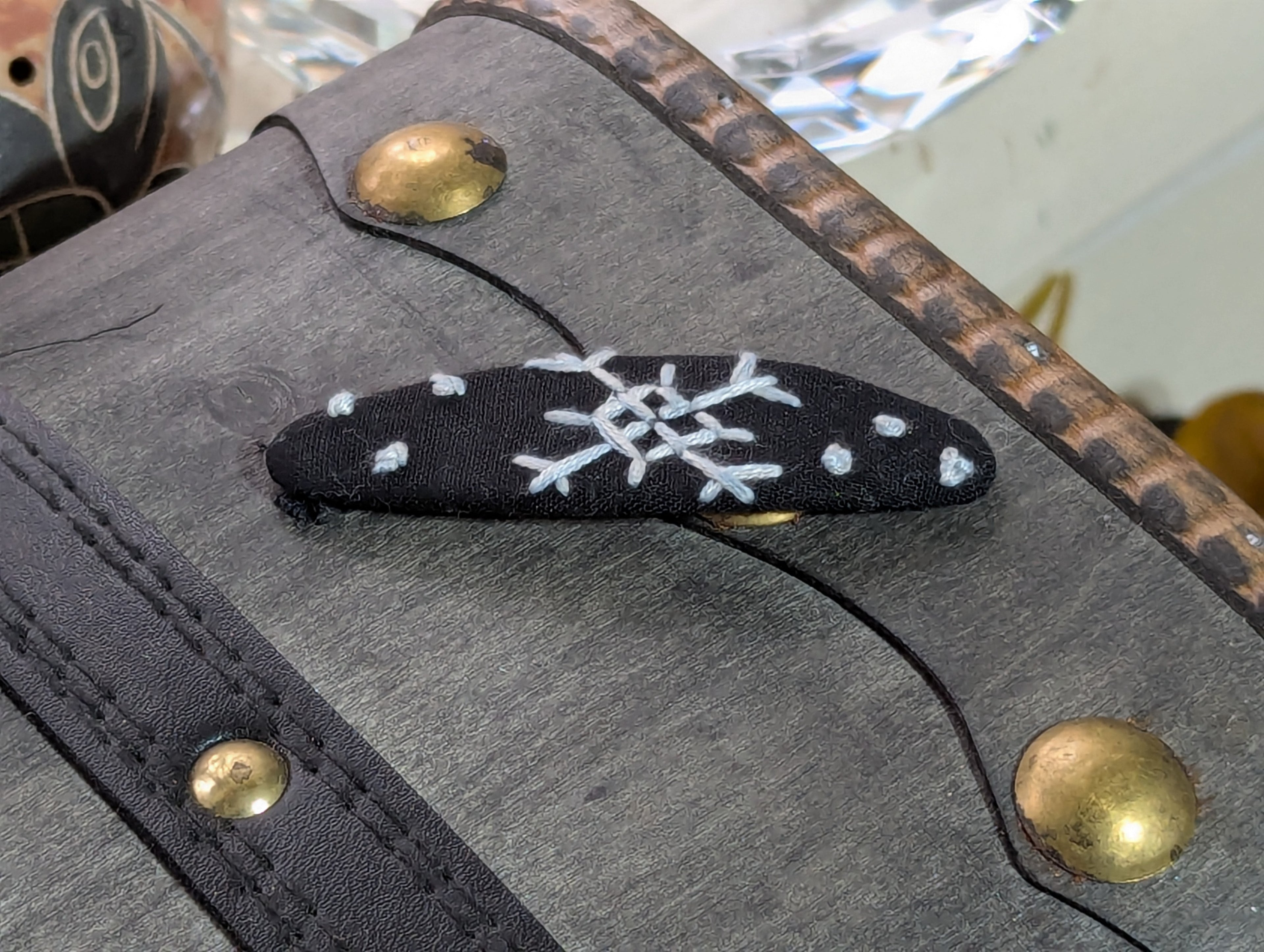 Embroidered Barrette