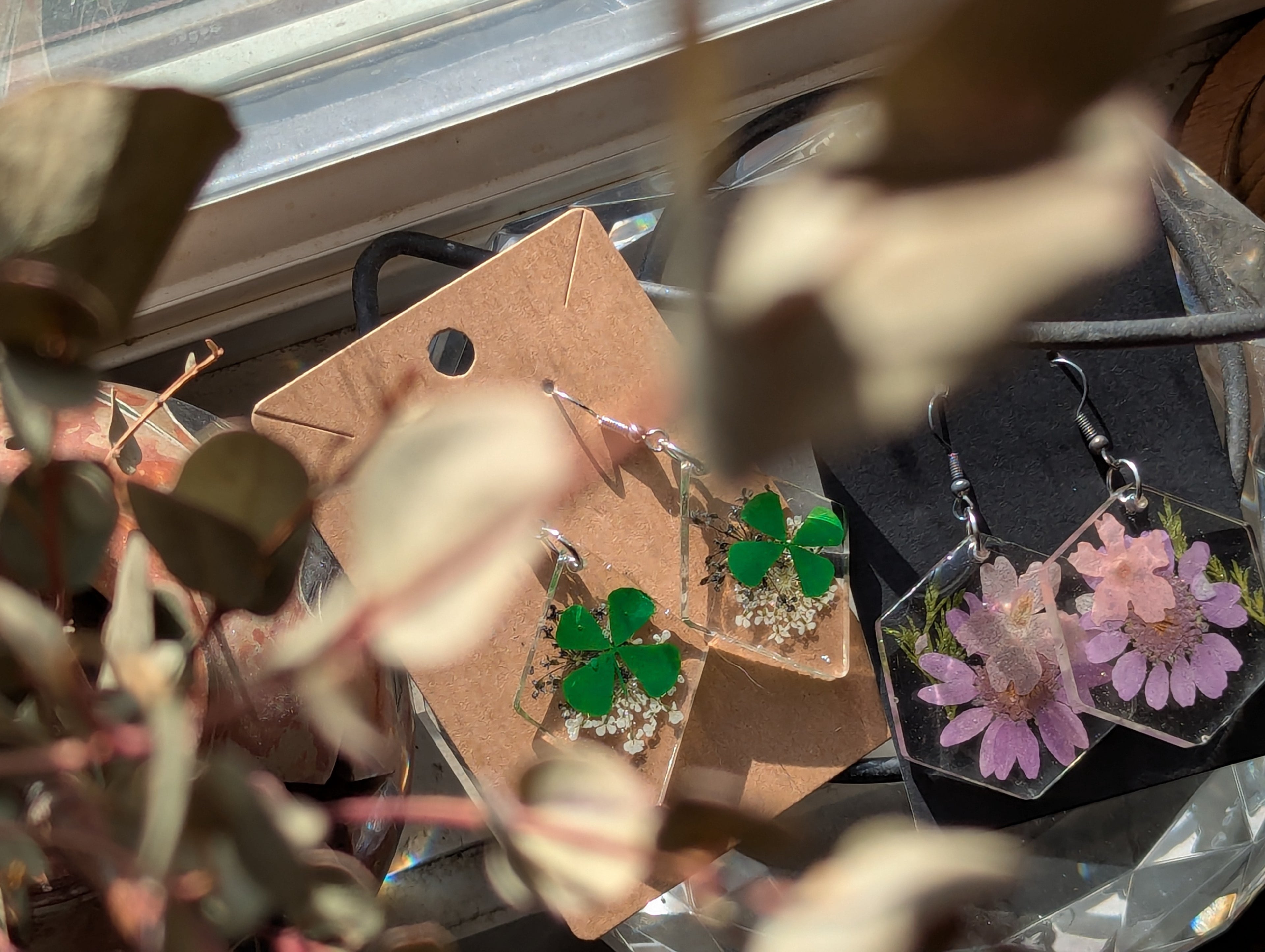 Flower earrings small