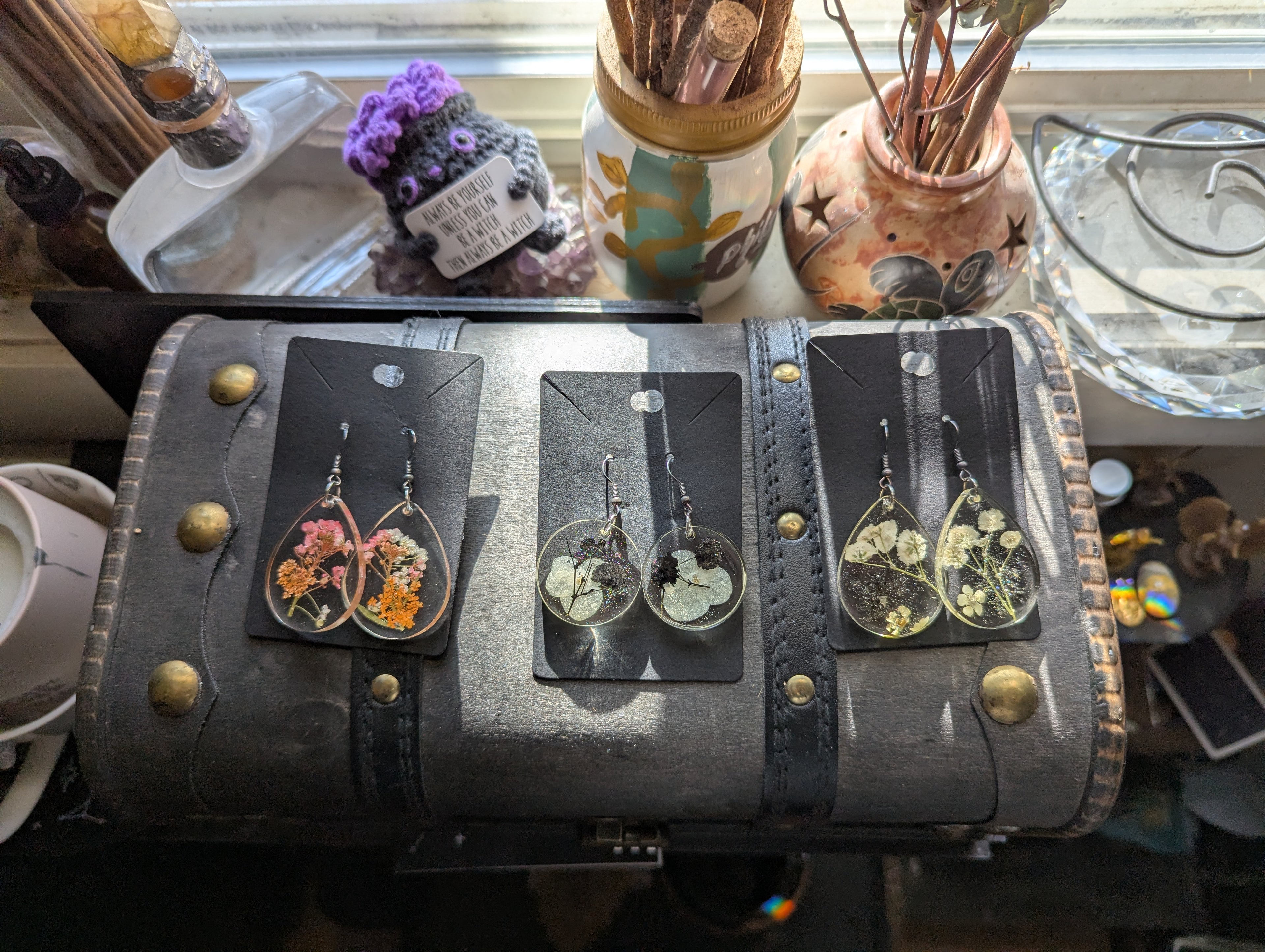 Flower earrings small