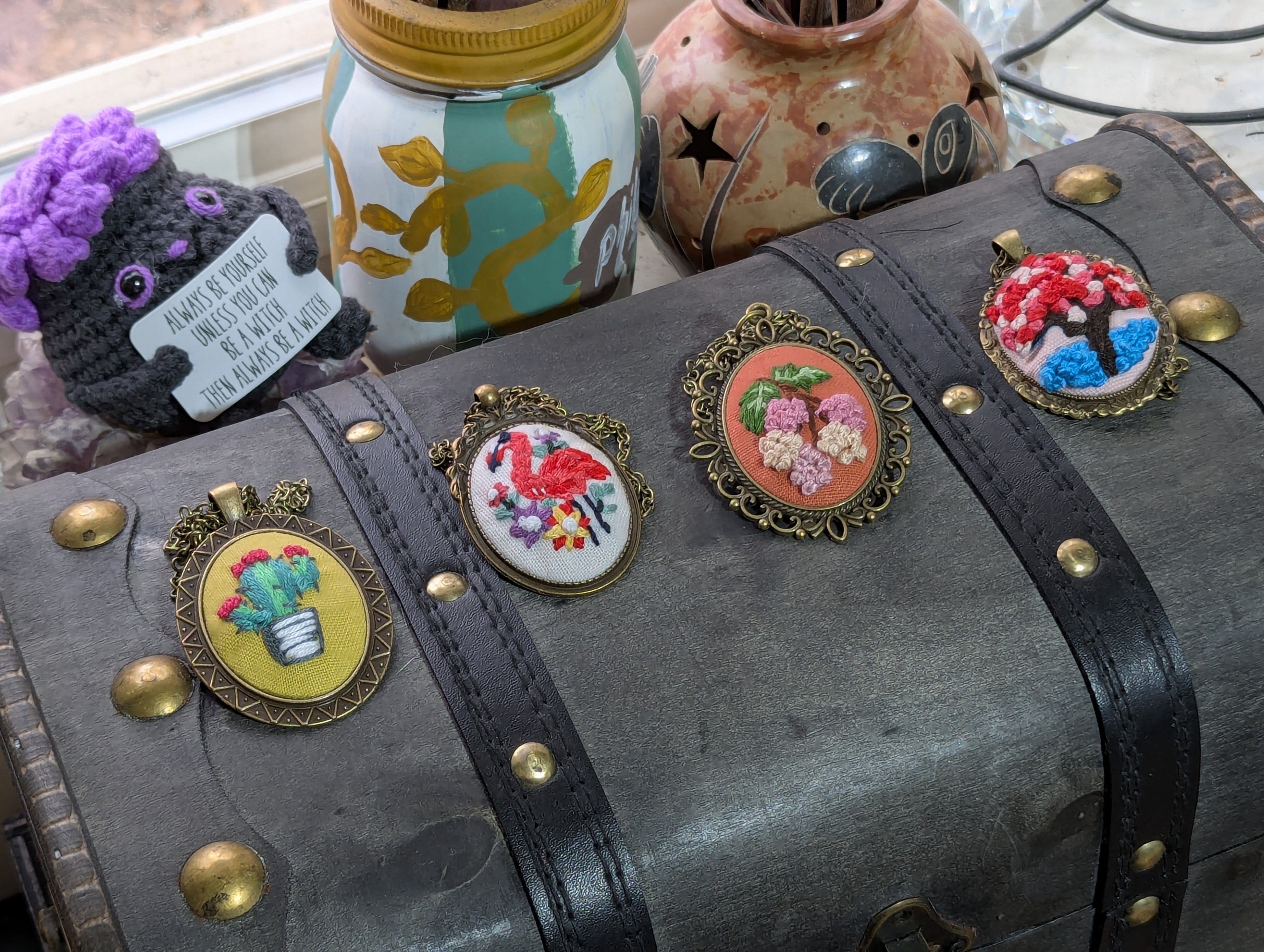 Embroidered Necklace