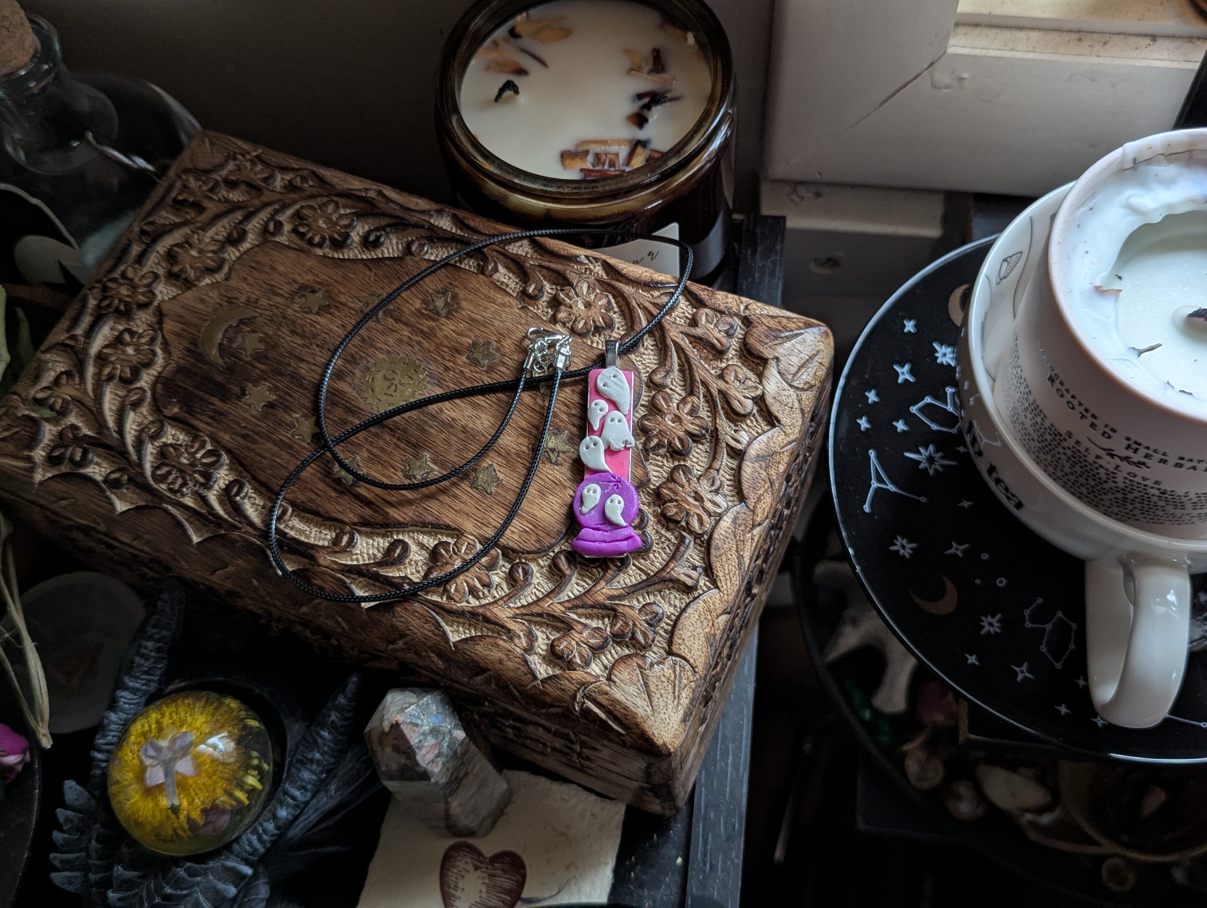 Witchy statement jewelry honoring grief, memory, and metaphysical magic