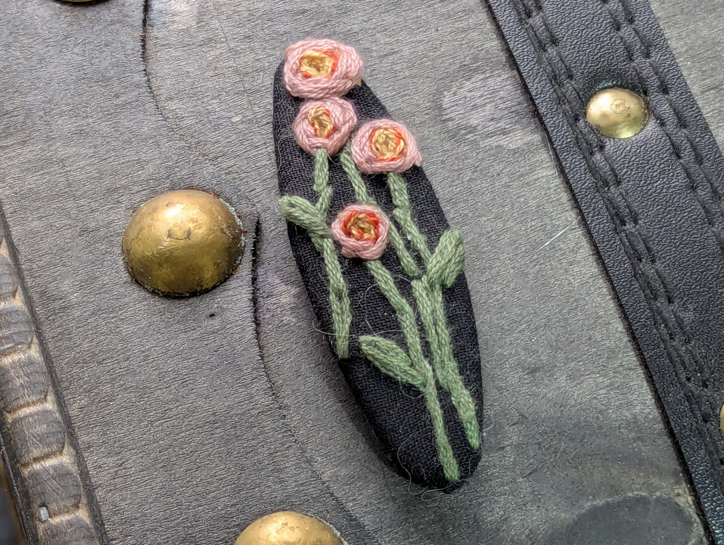 Embroidered Barrette