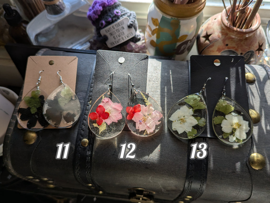 Flower earrings large