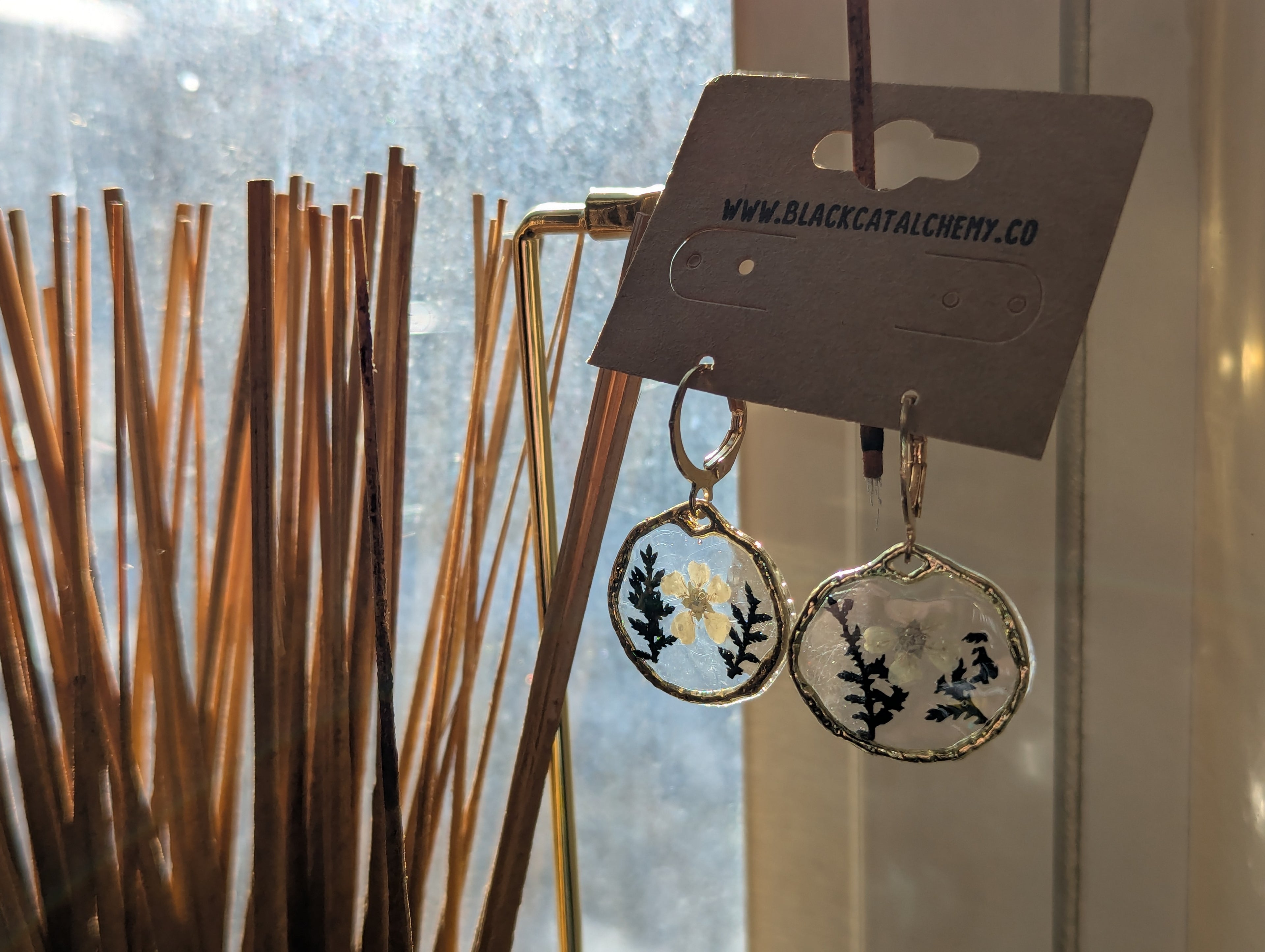 Fenced garden earrings