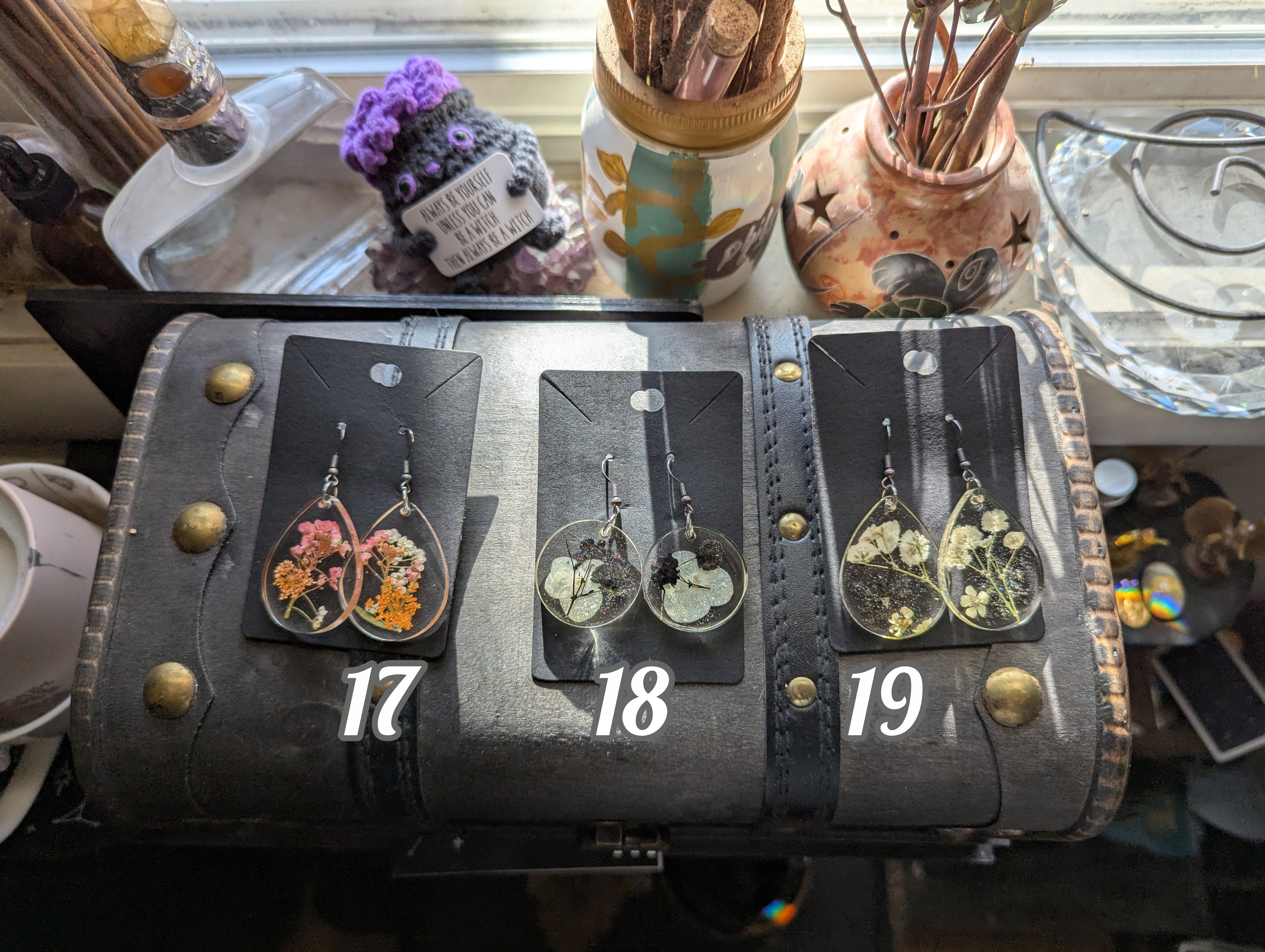 Flower earrings small