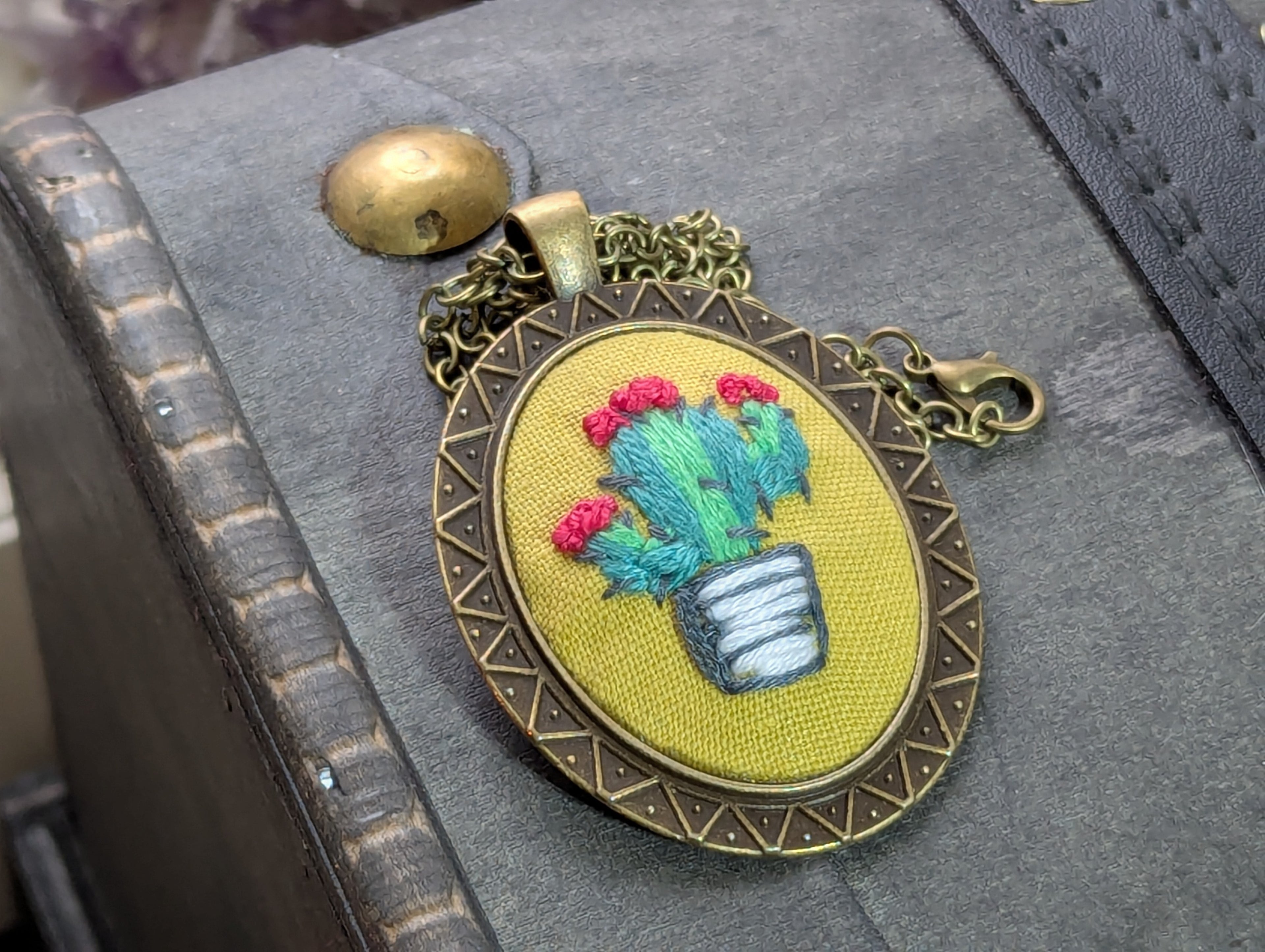 Embroidered Necklace