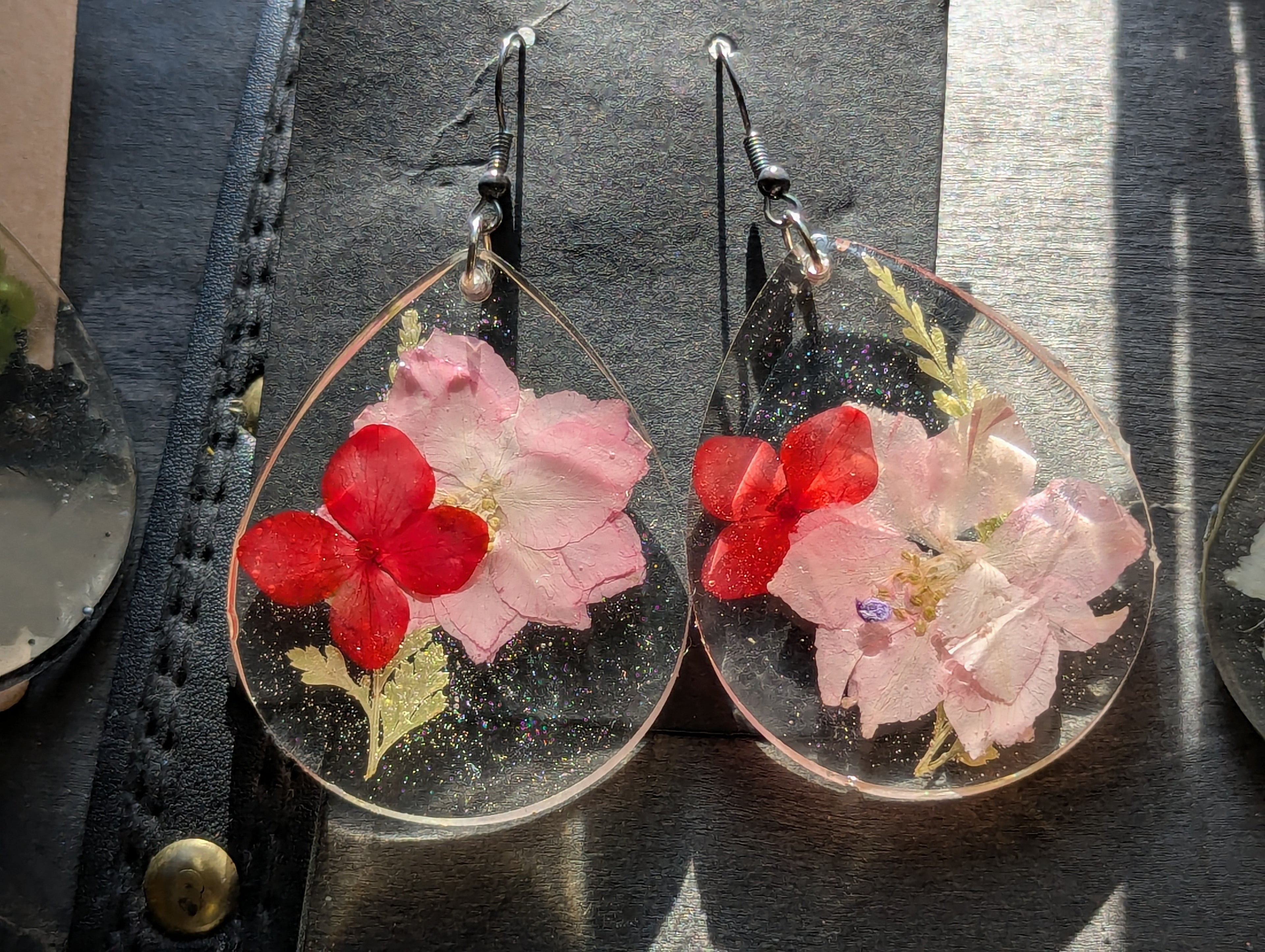 Flower earrings large