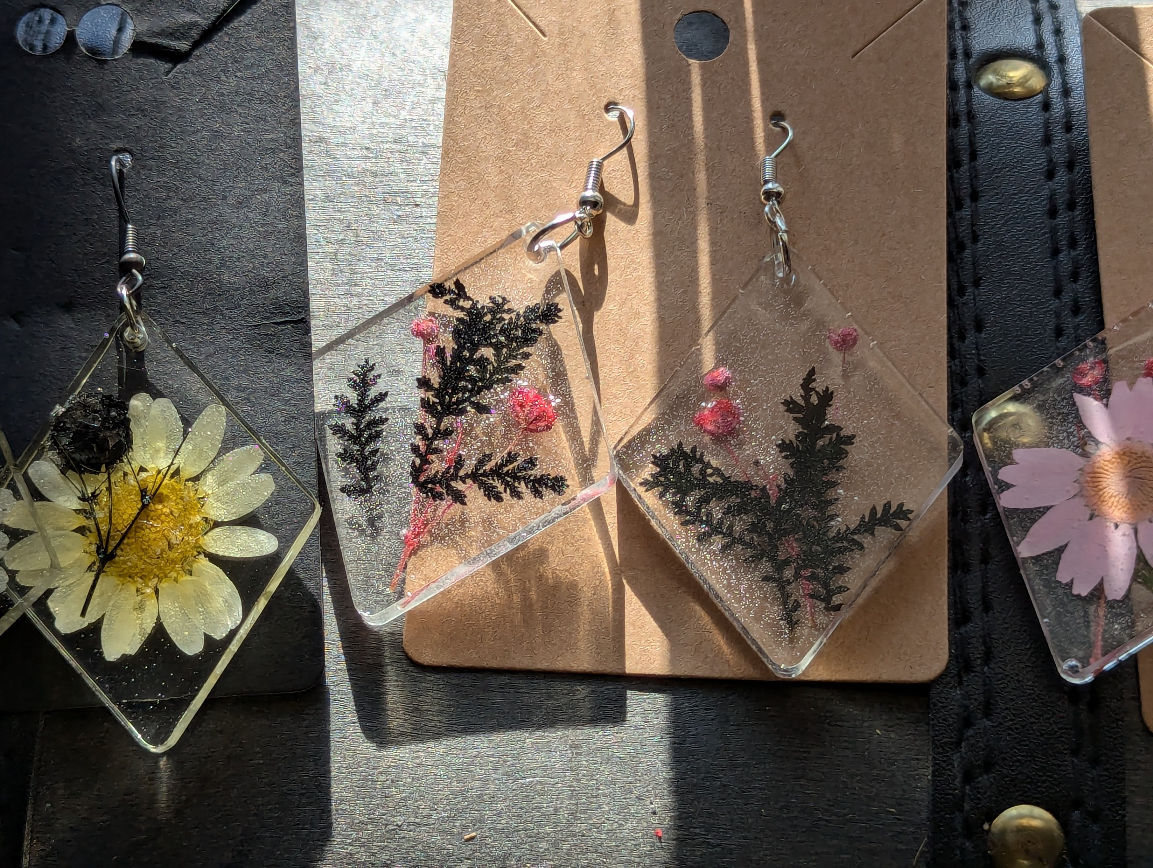 Flower earrings large