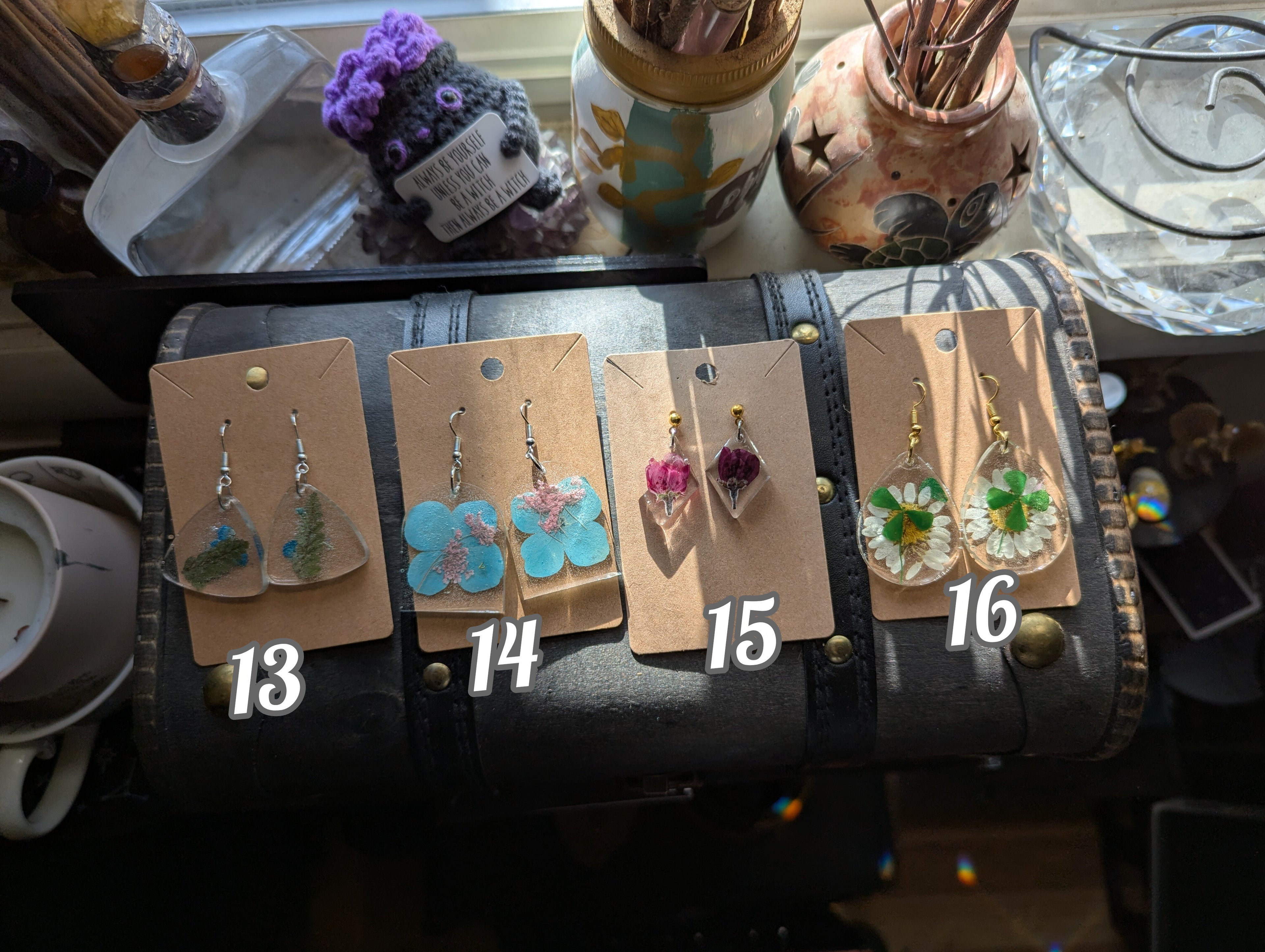 Flower earrings small