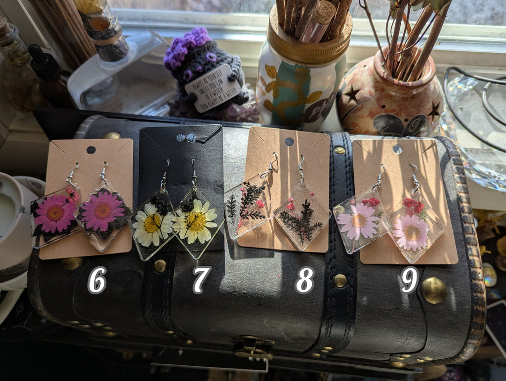 Flower earrings large