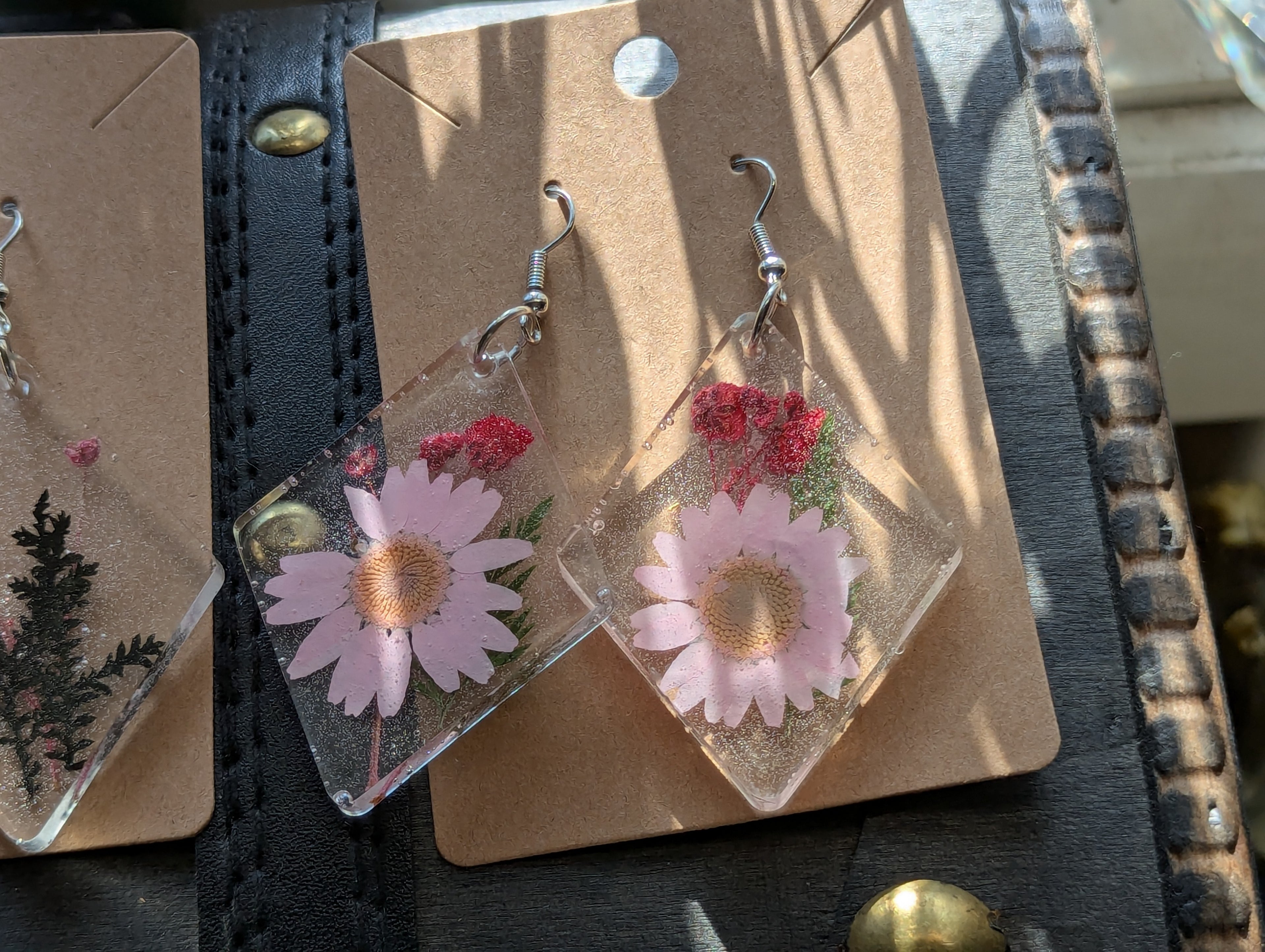 Flower earrings large