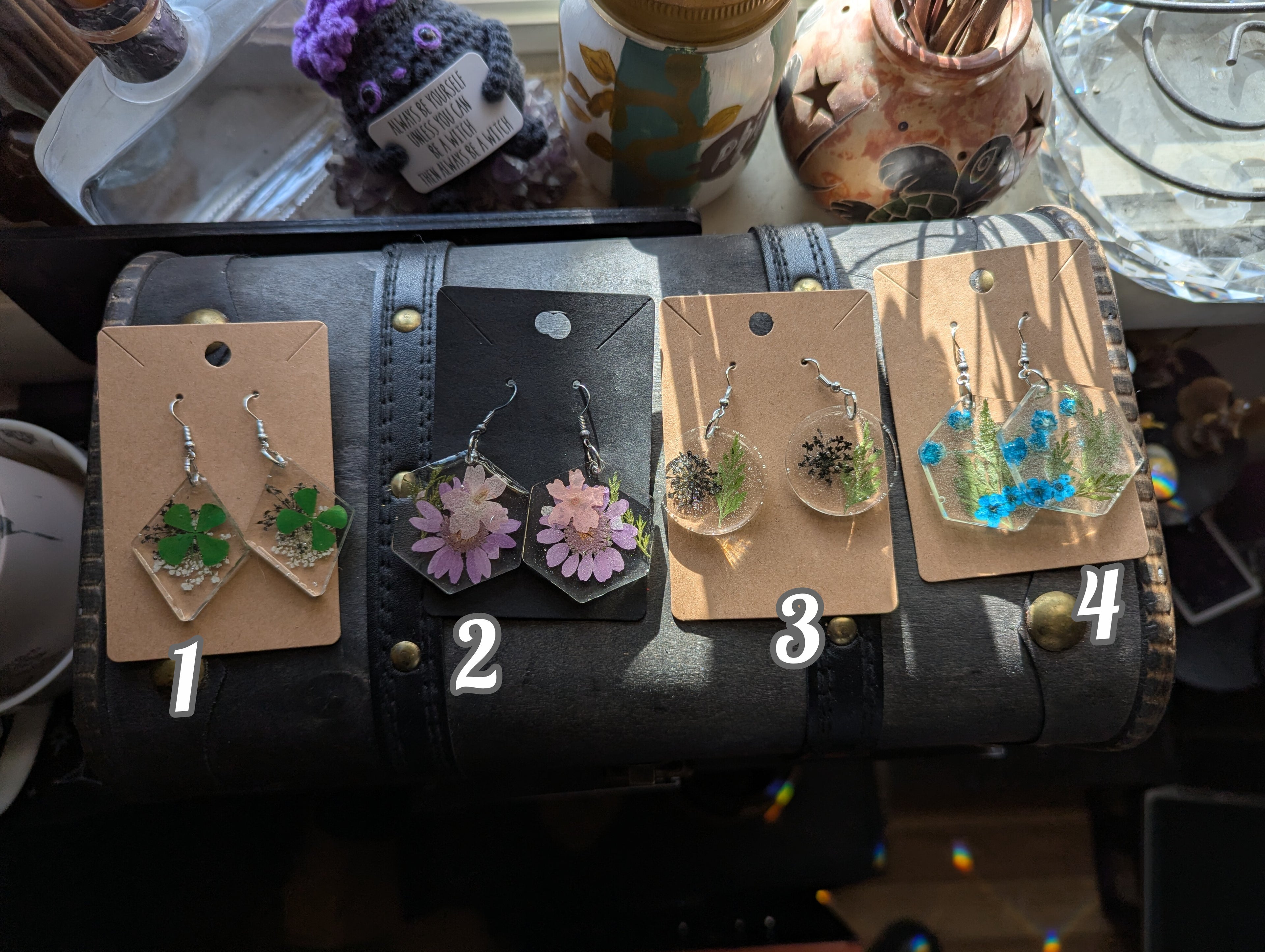 Flower earrings small