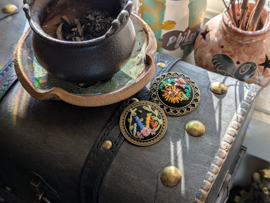 Embroidered Brooches