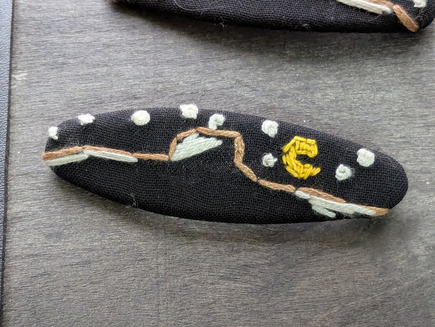 Embroidered Barrette
