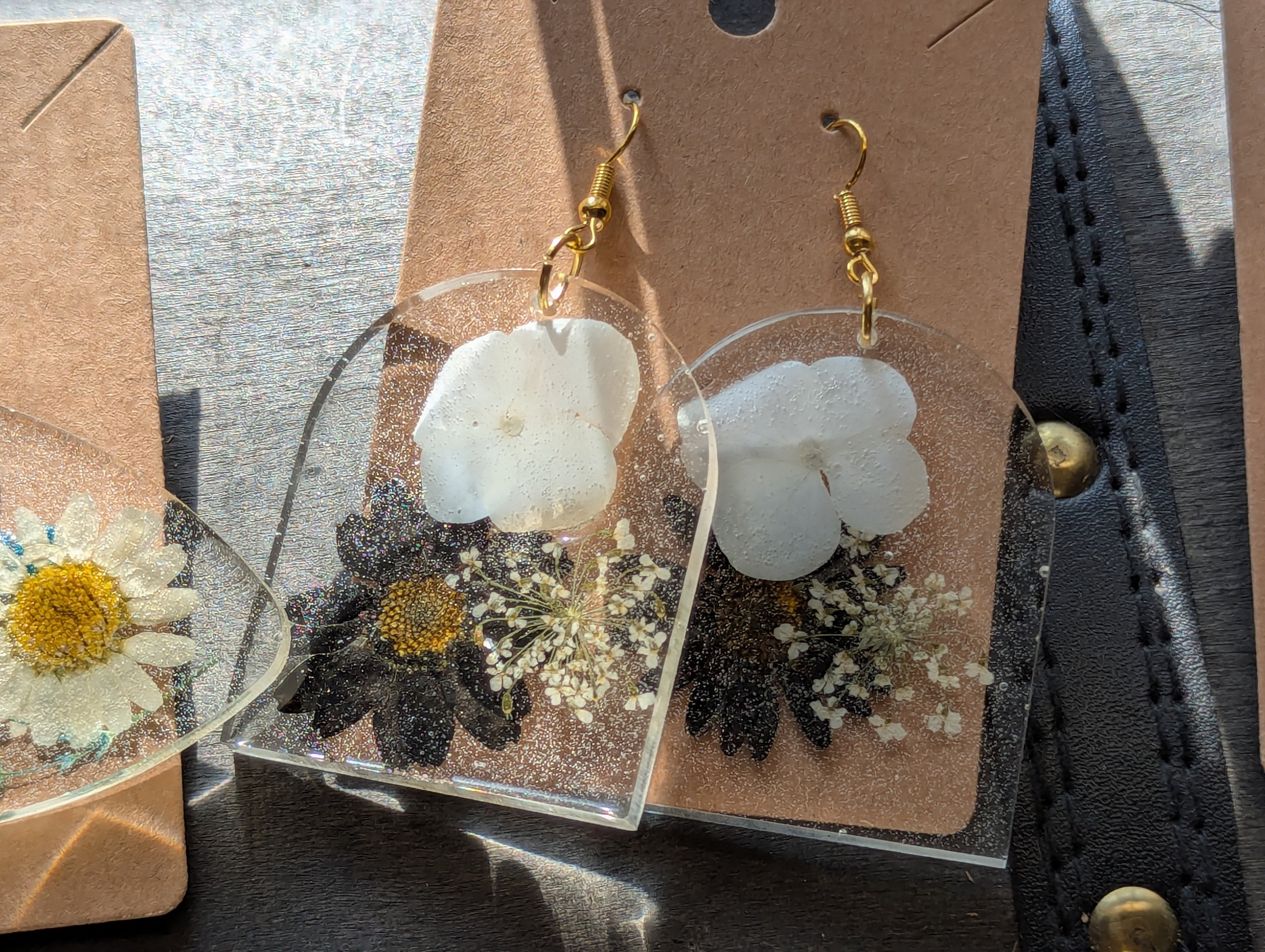 Flower earrings large