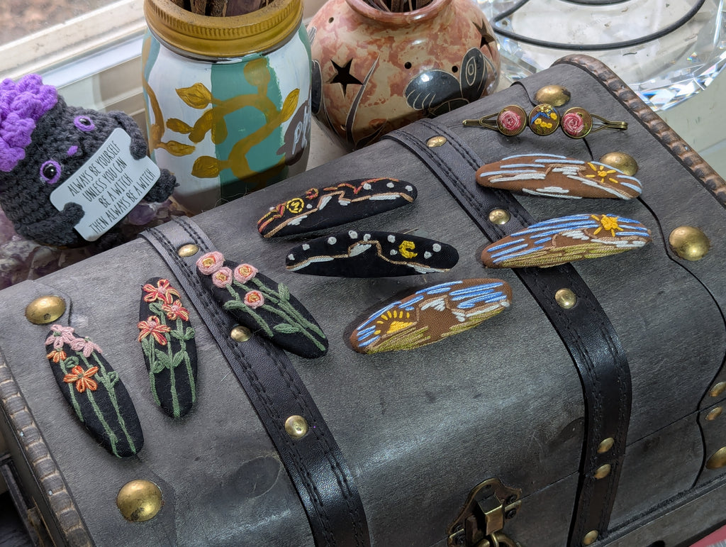 Embroidered Barrette