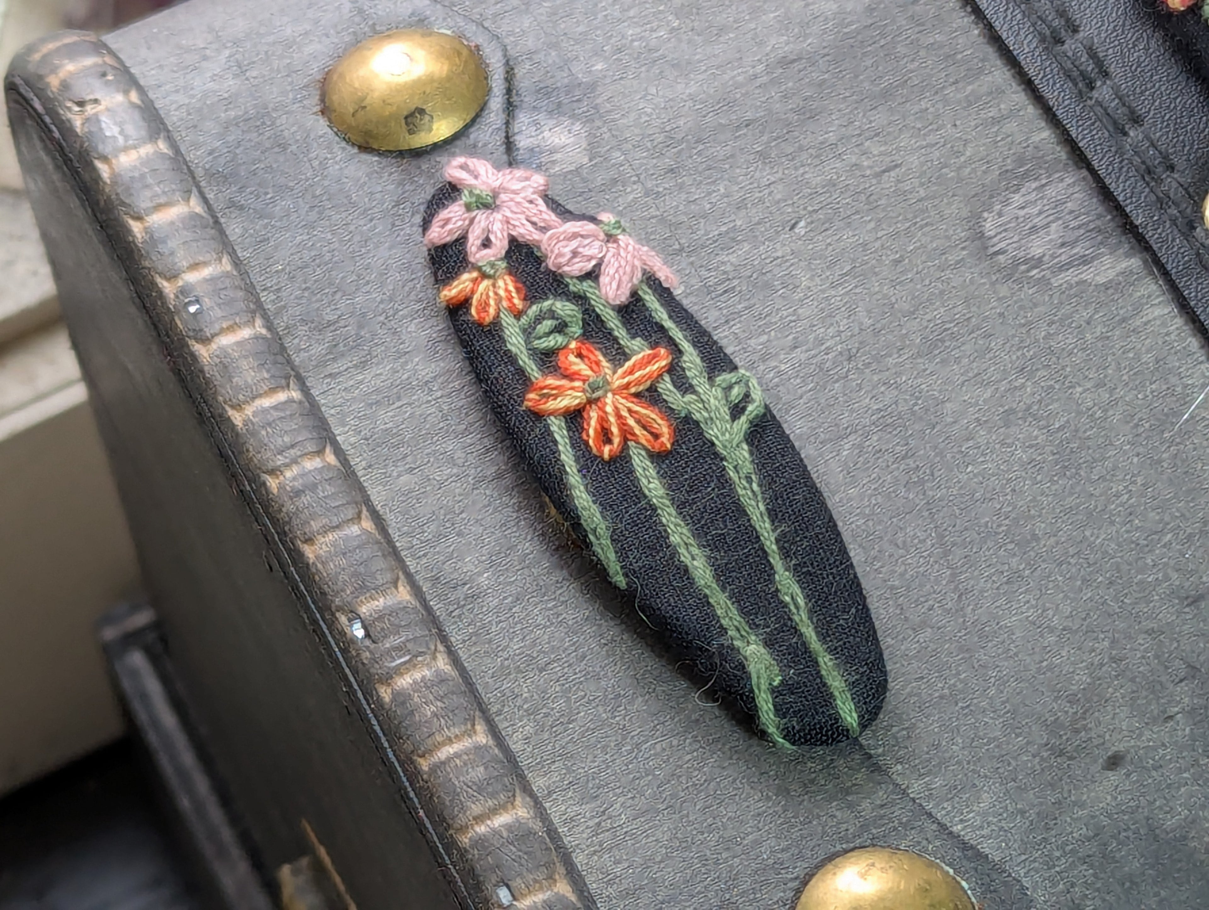 Embroidered Barrette