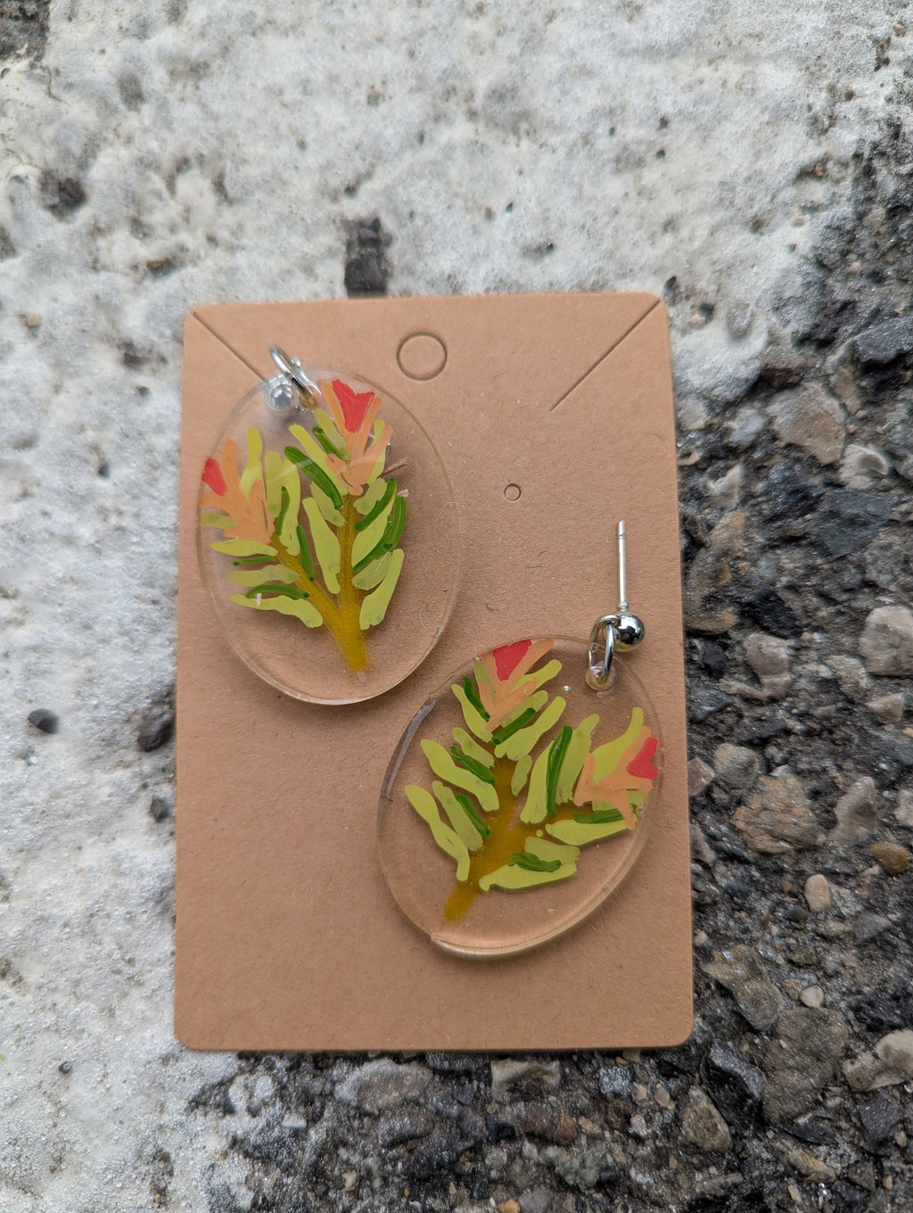 Hand-Drawn art earrings