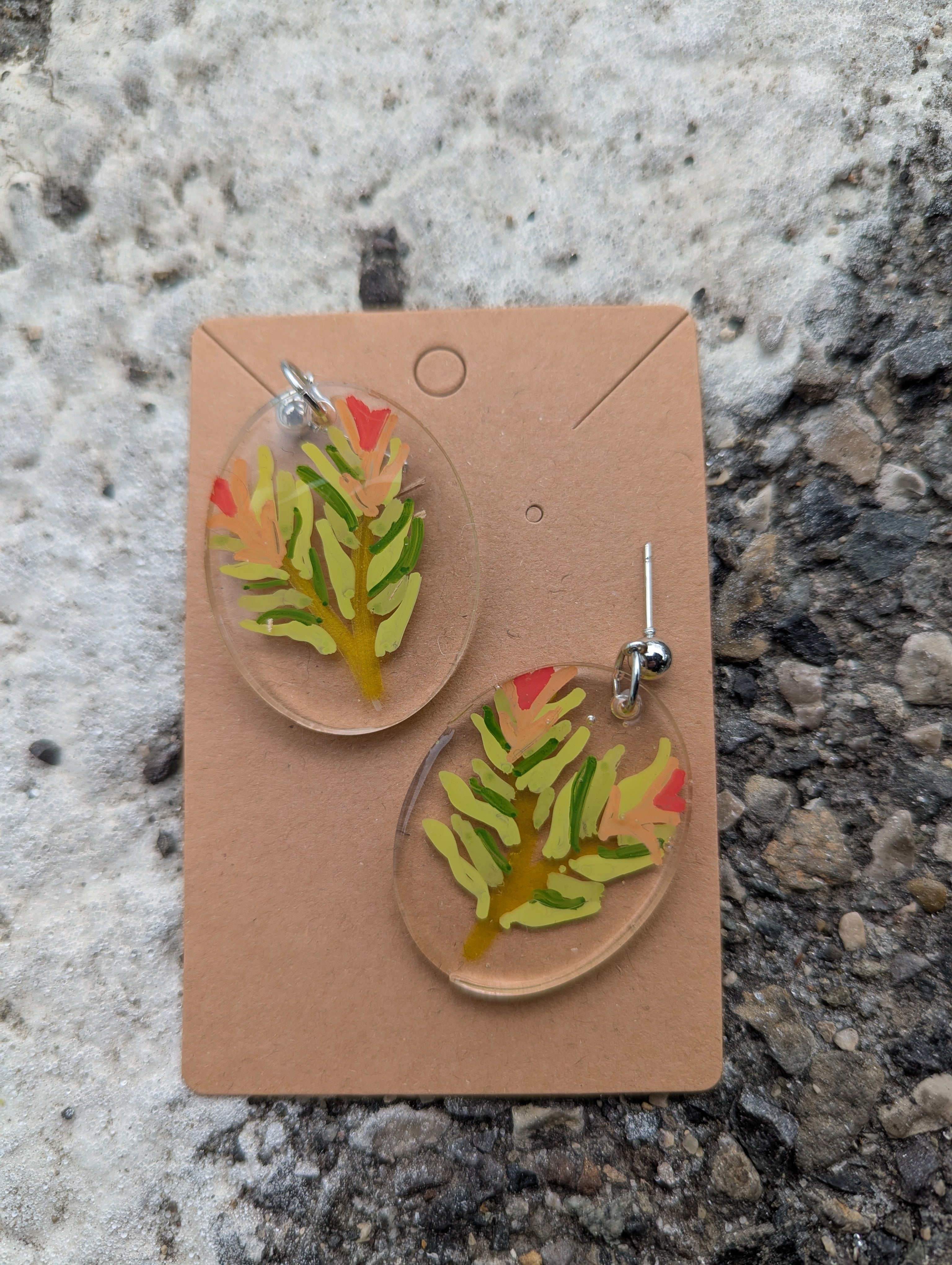 Hand-Drawn art earrings