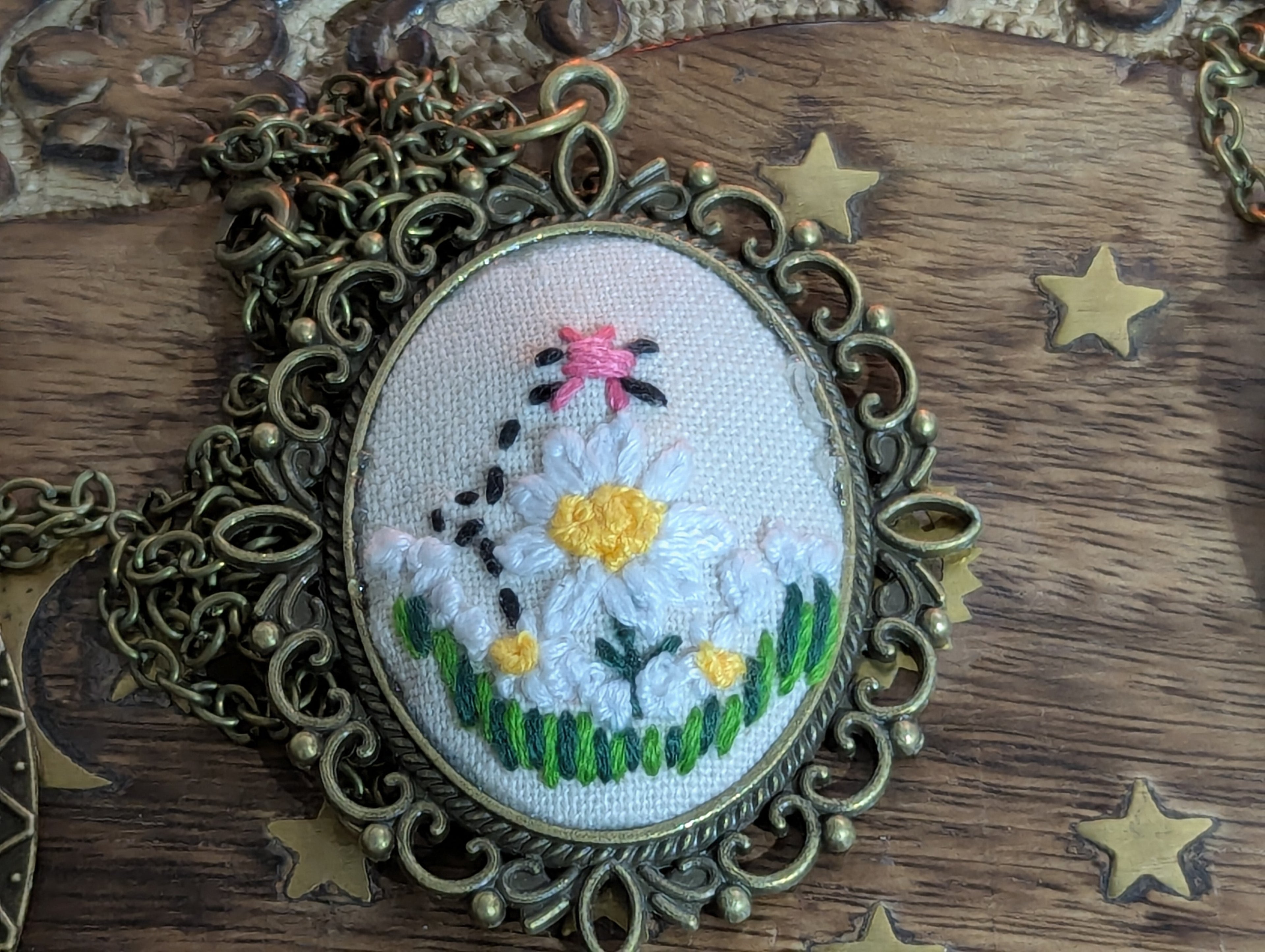 Embroidered Necklace