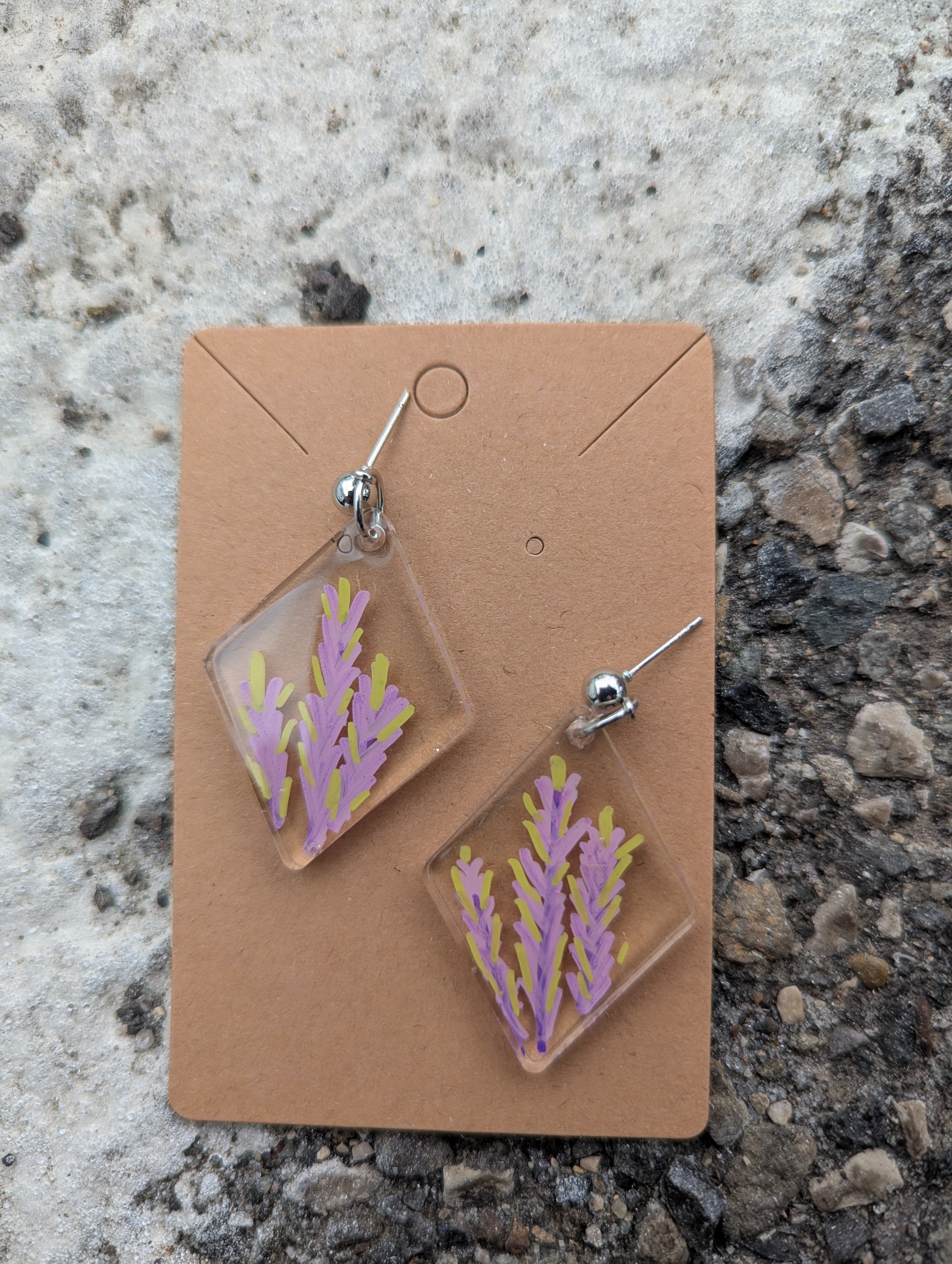 Hand-Drawn art earrings