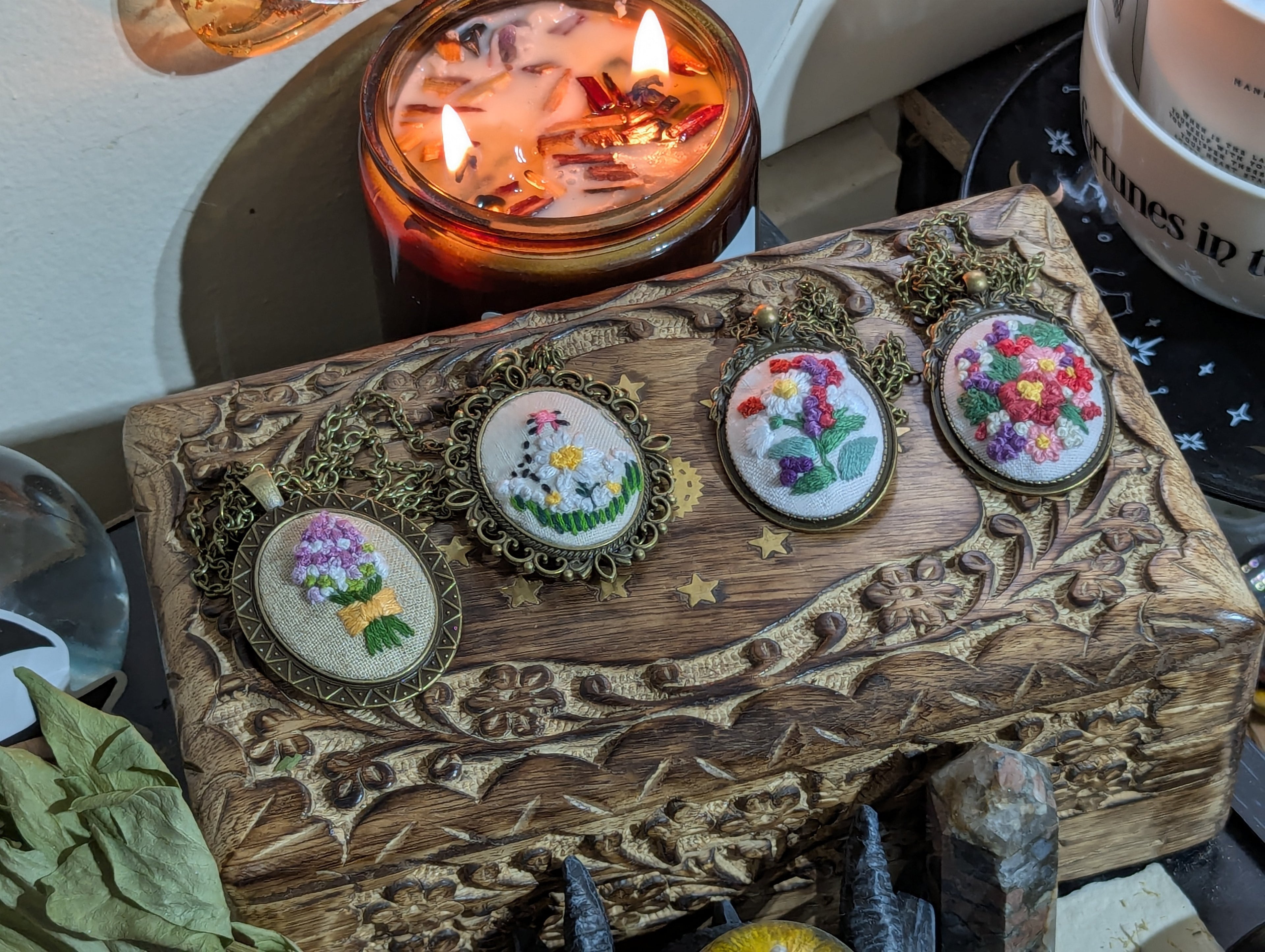 Embroidered Necklace