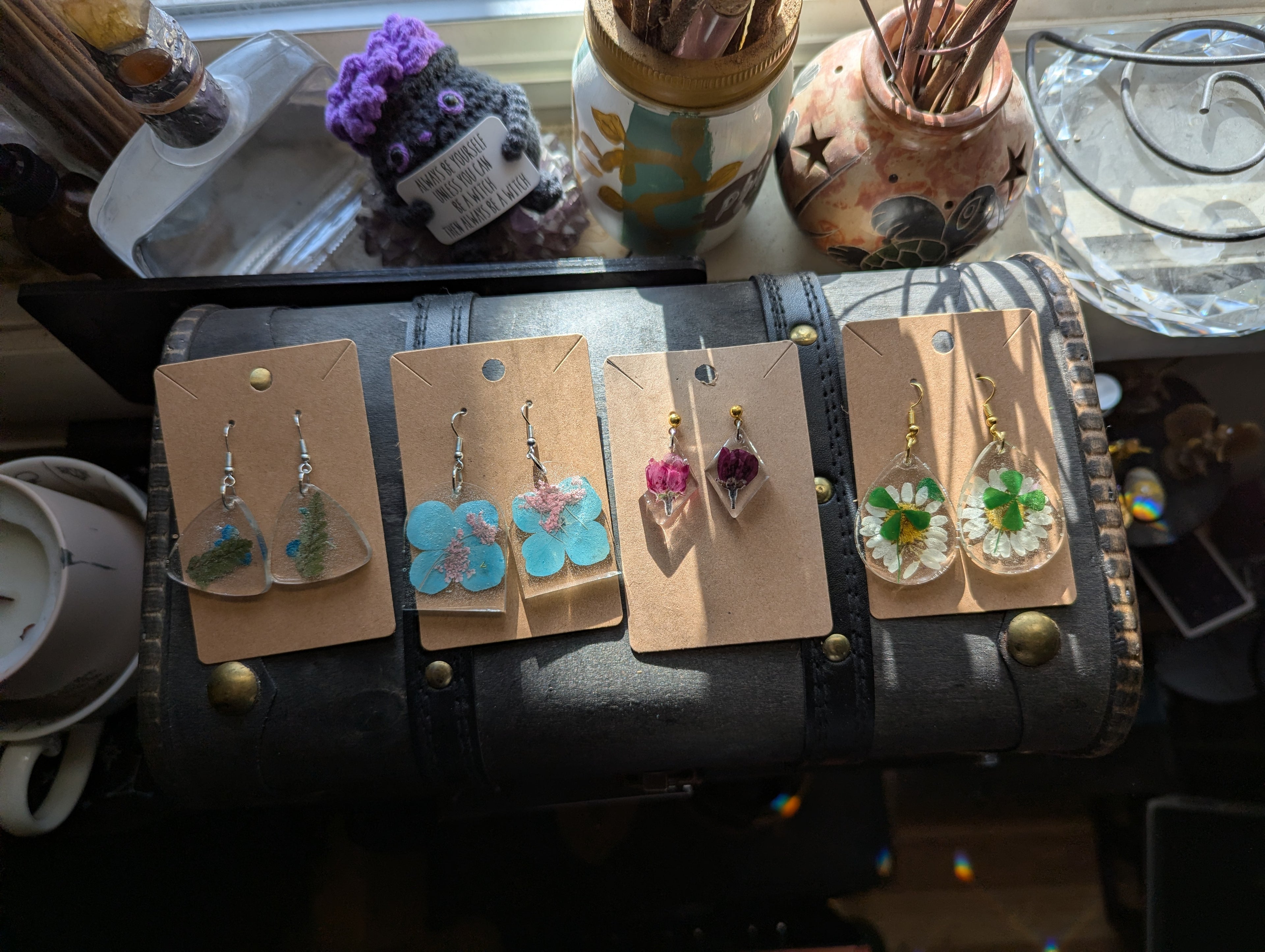 Flower earrings small