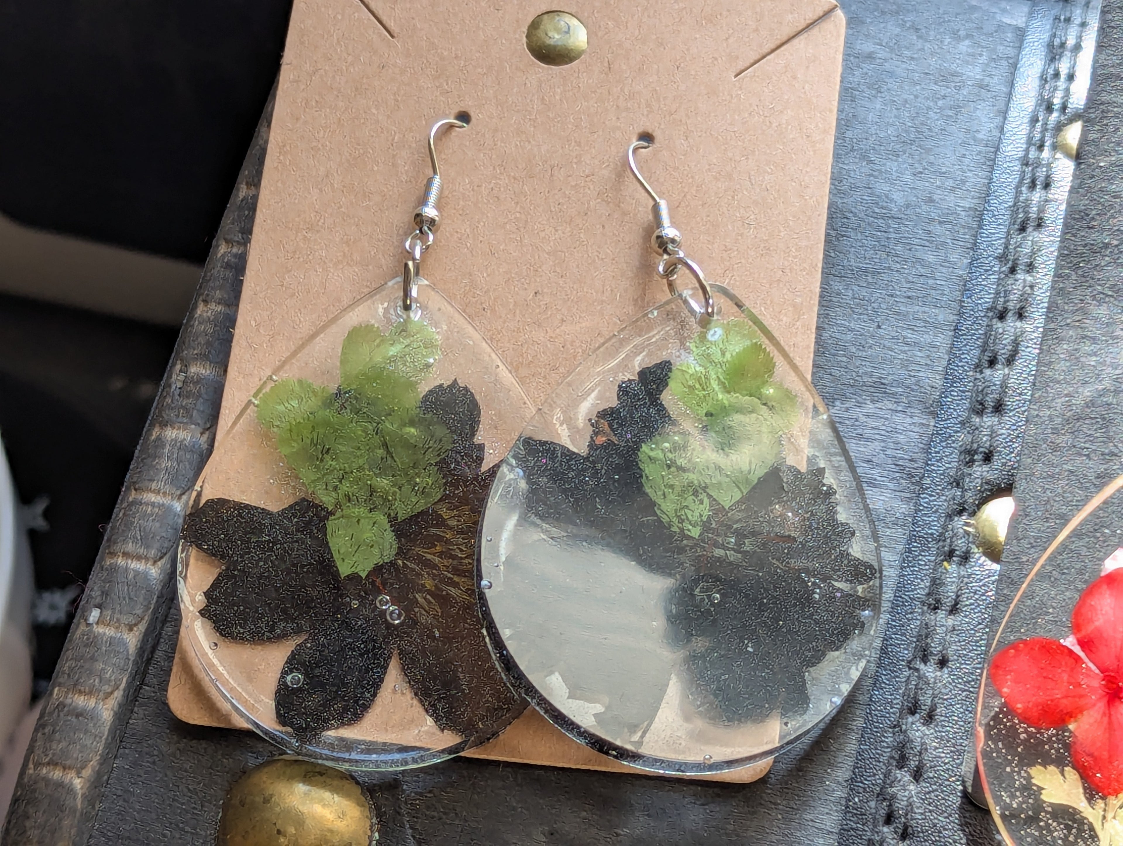 Flower earrings large