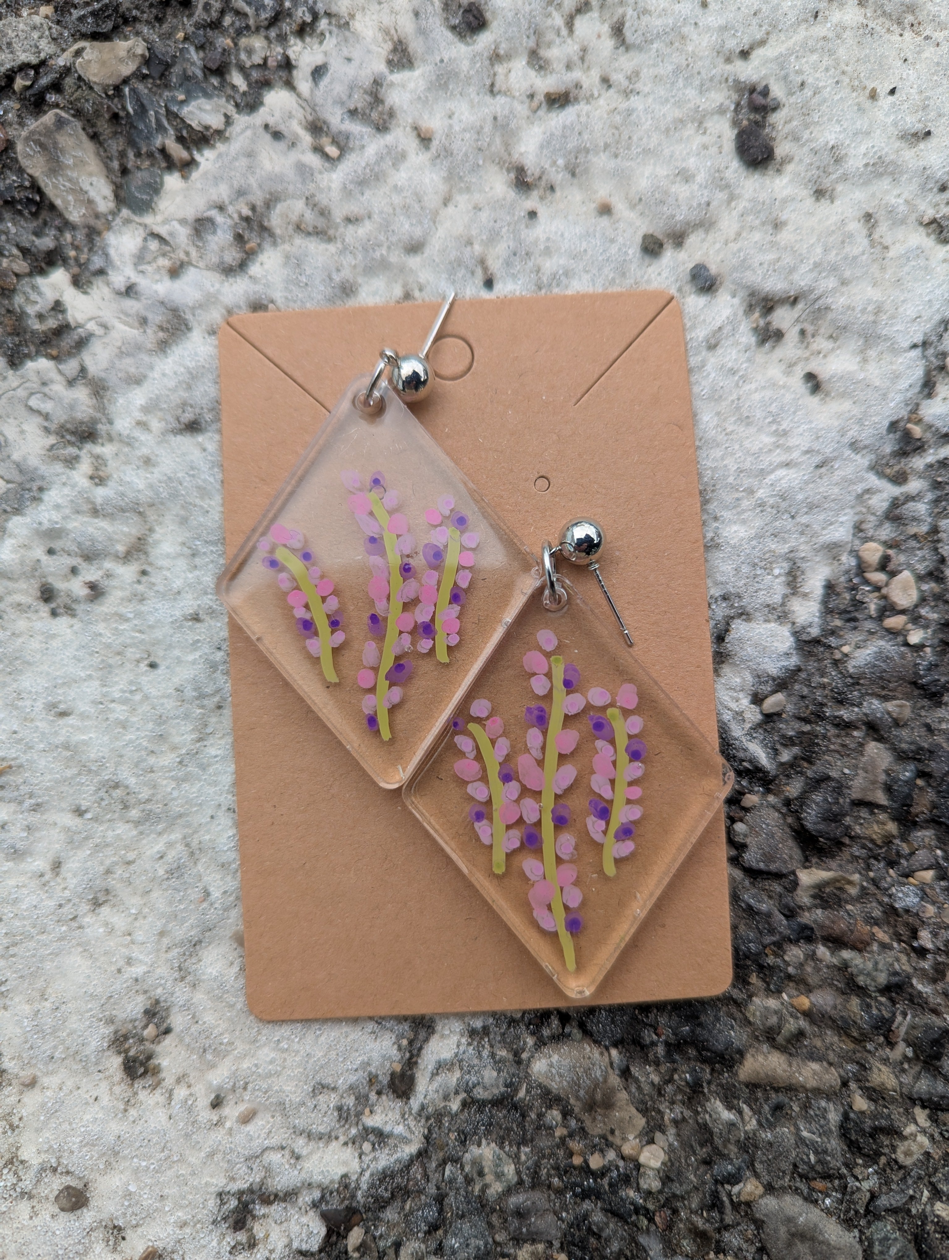 Hand-Drawn art earrings