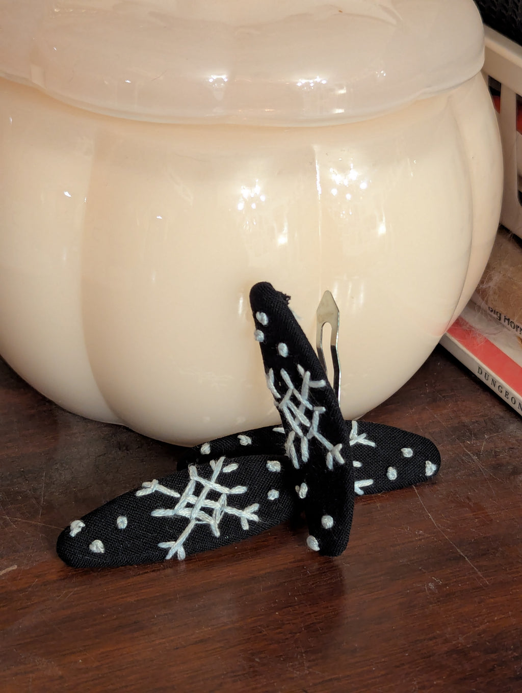 Embroidered Barrette