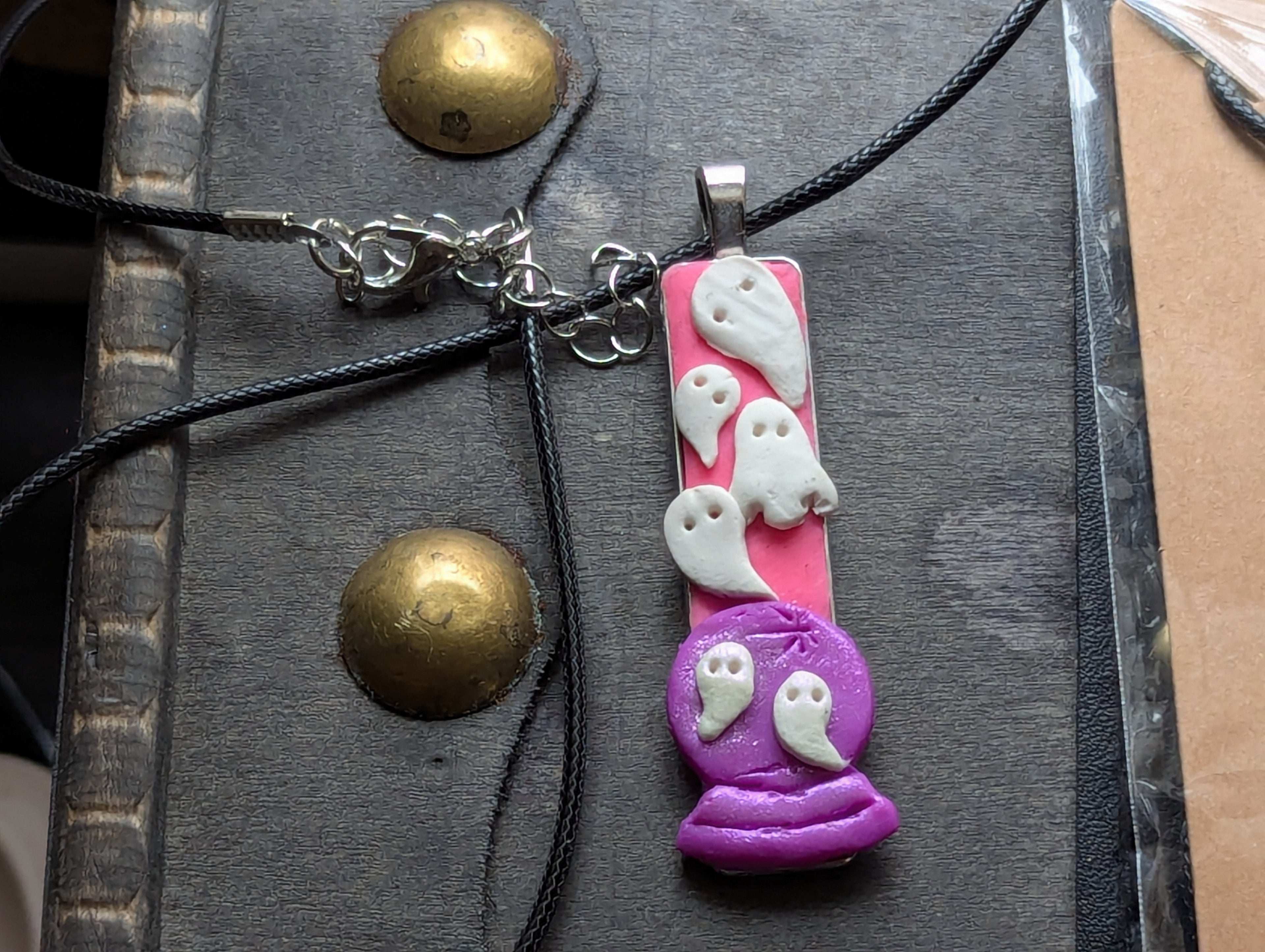 Gothic occult necklace representing remembrance and liminal spaces