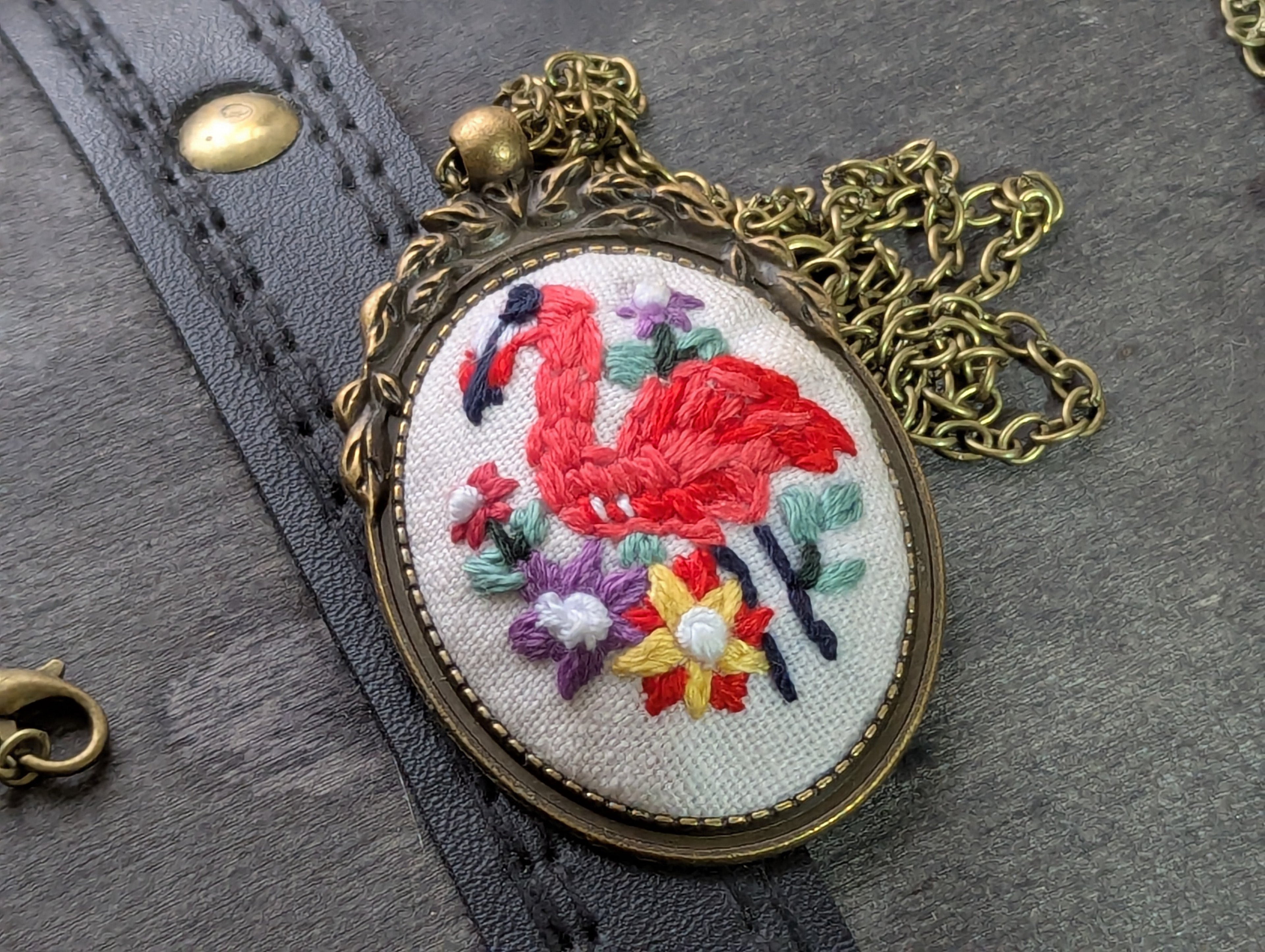 Embroidered Necklace