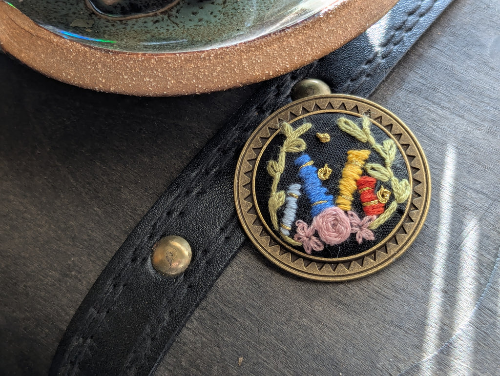 Embroidered Brooches